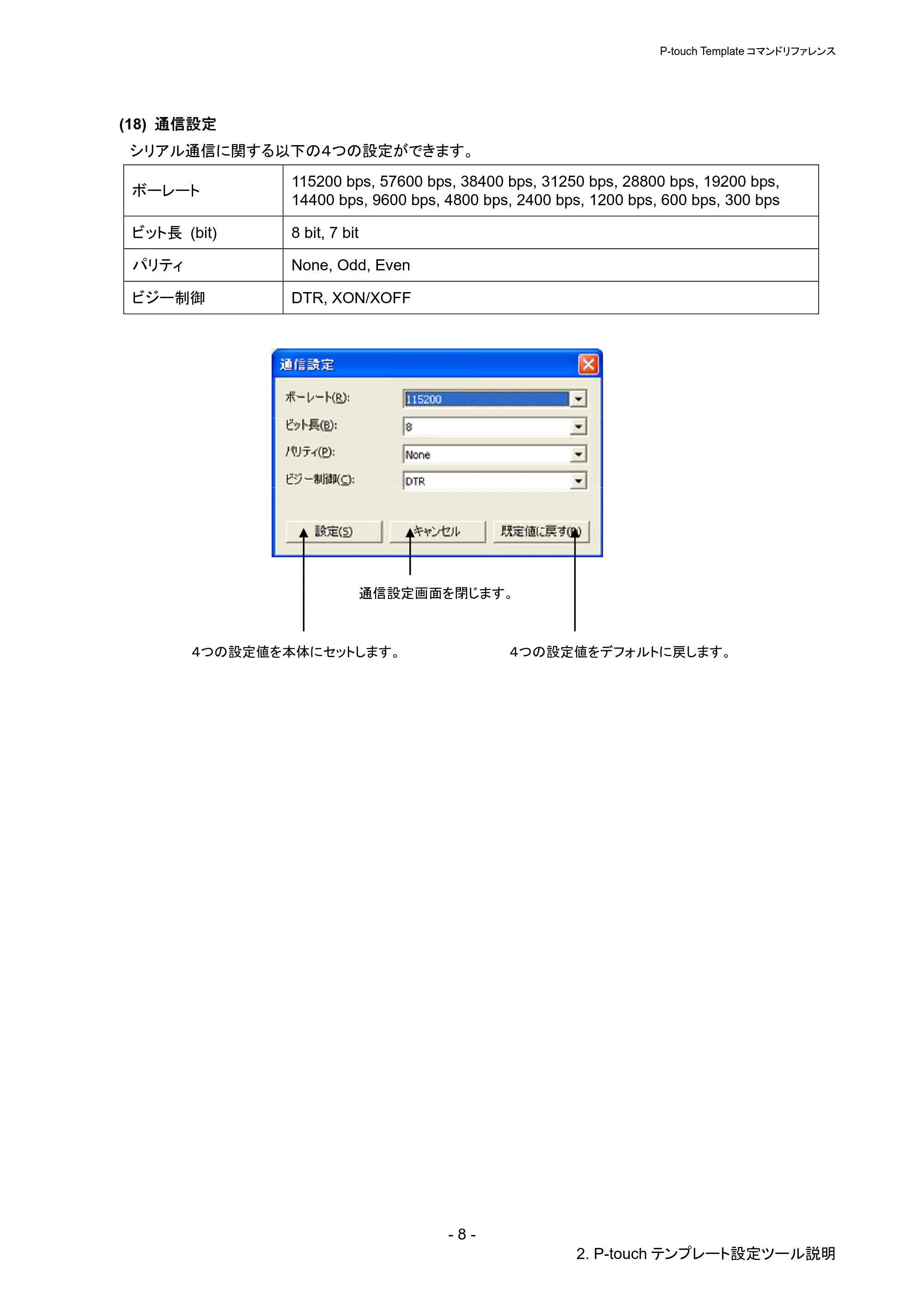 ブラザー QL-720NW P-touch テンプレートマニュアル / コマンドリファレンス — 原本ページ — 13ページ
