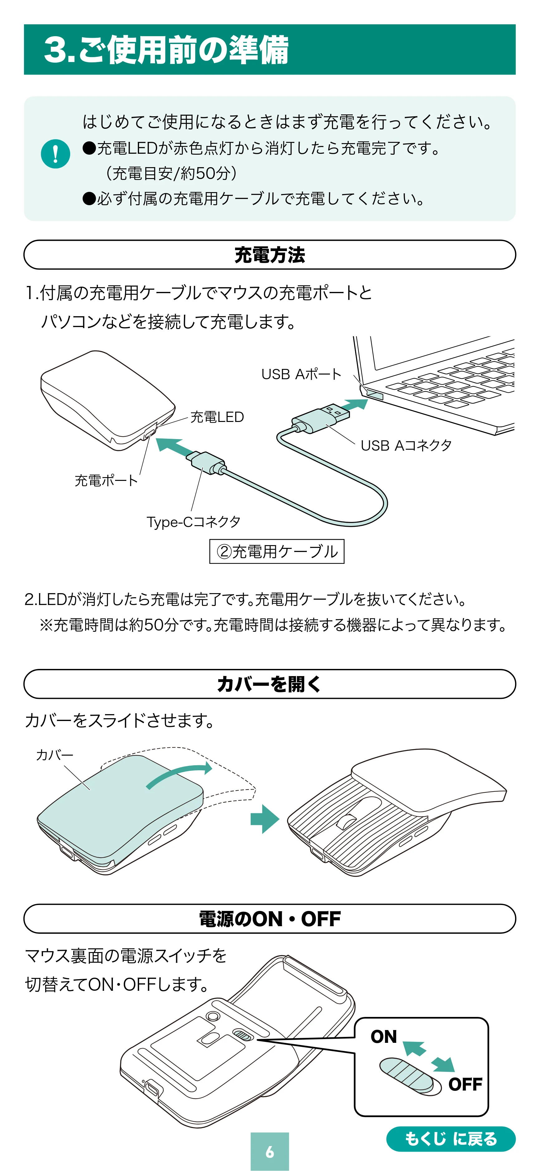 サンワサプライ MA-BBS526GY / MA-BBS526R 取扱説明書 — 原本ページ — 6ページ