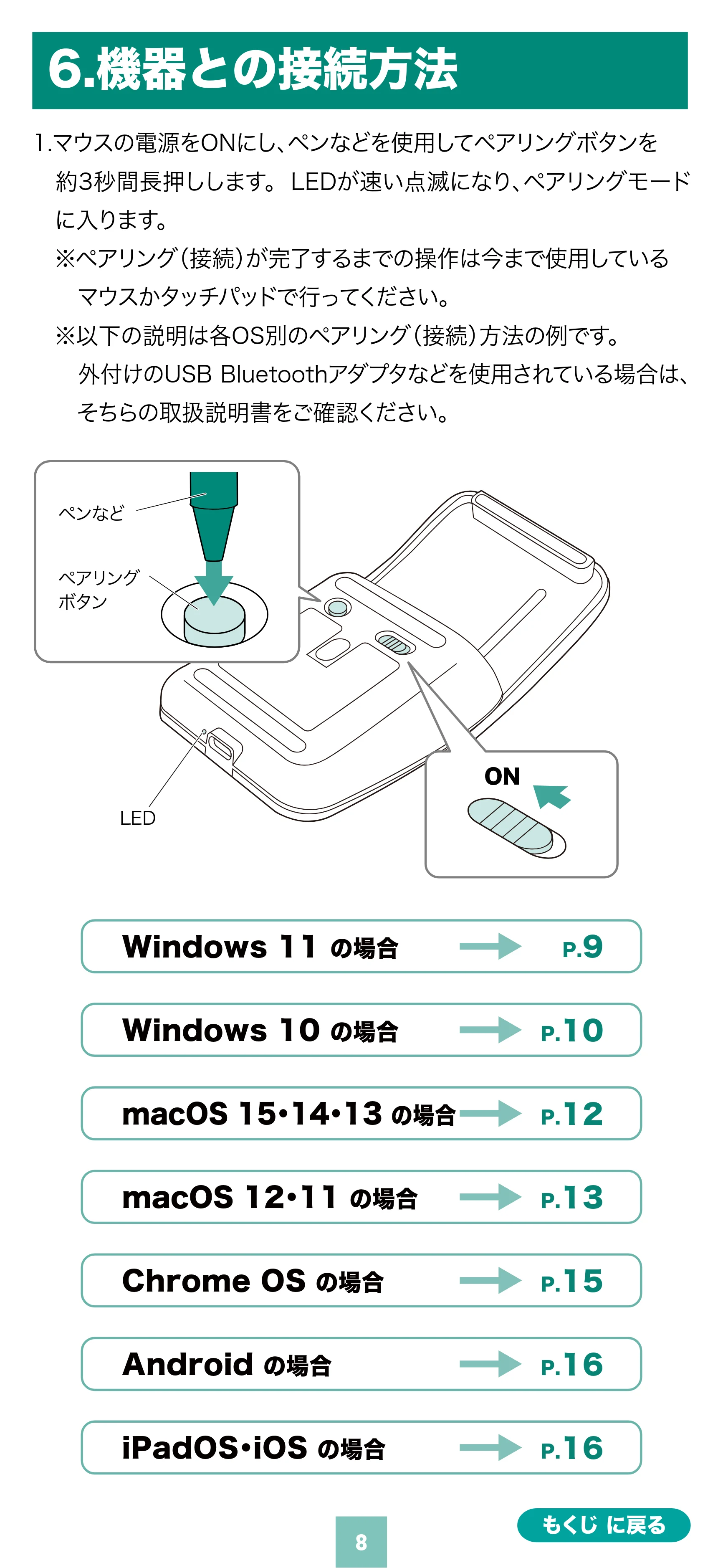 サンワサプライ MA-BBS526GY / MA-BBS526R 取扱説明書 — 原本ページ — 8ページ