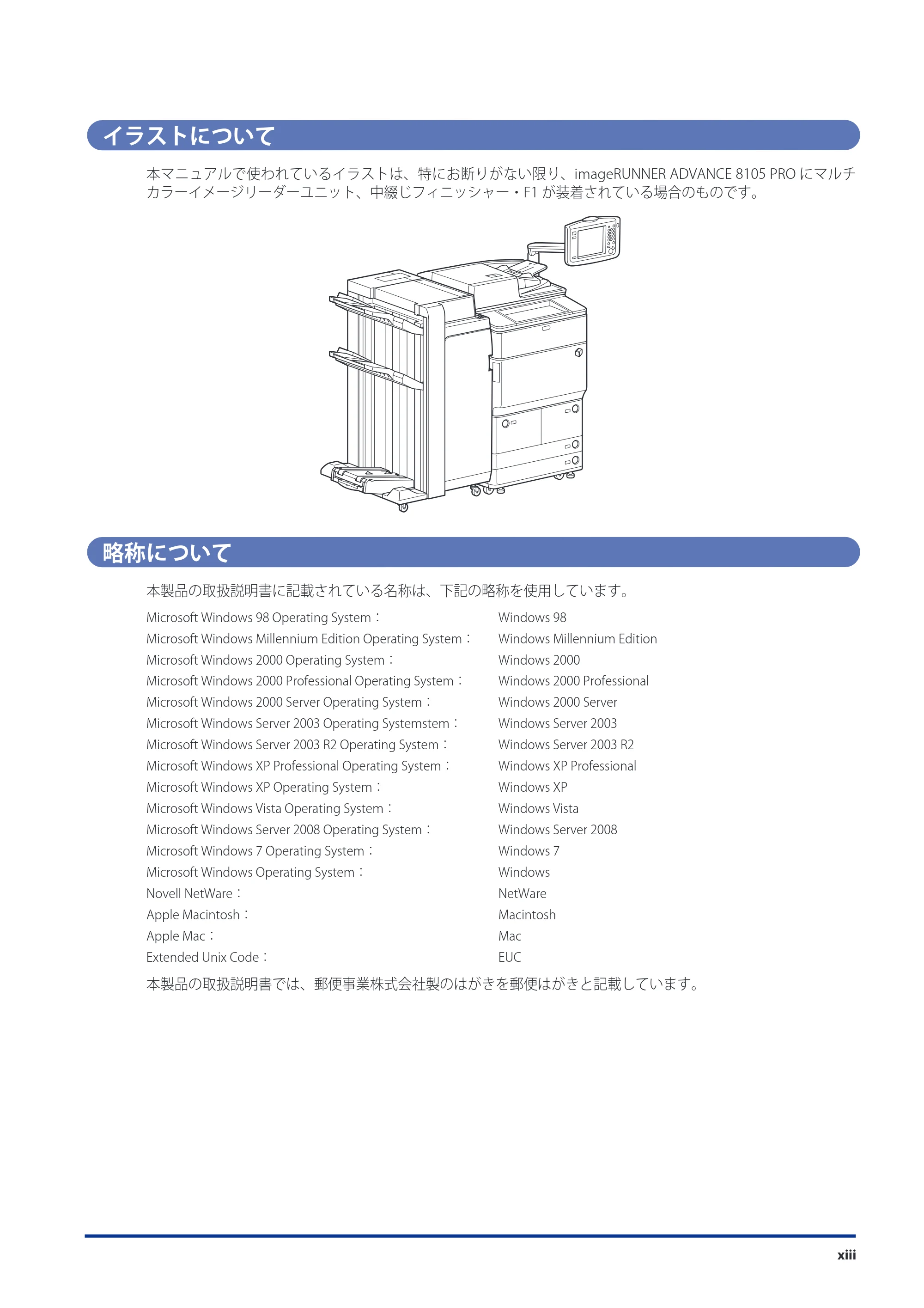 キヤノン imageRUNNER ADVANCE 8105 PRO/8105B/8095 PRO/8095B/8085 PRO/8085B スタートガイド 2012年3月27日更新（PDF：17.8MB） — イラストについて — 原本ページ — 15ページ