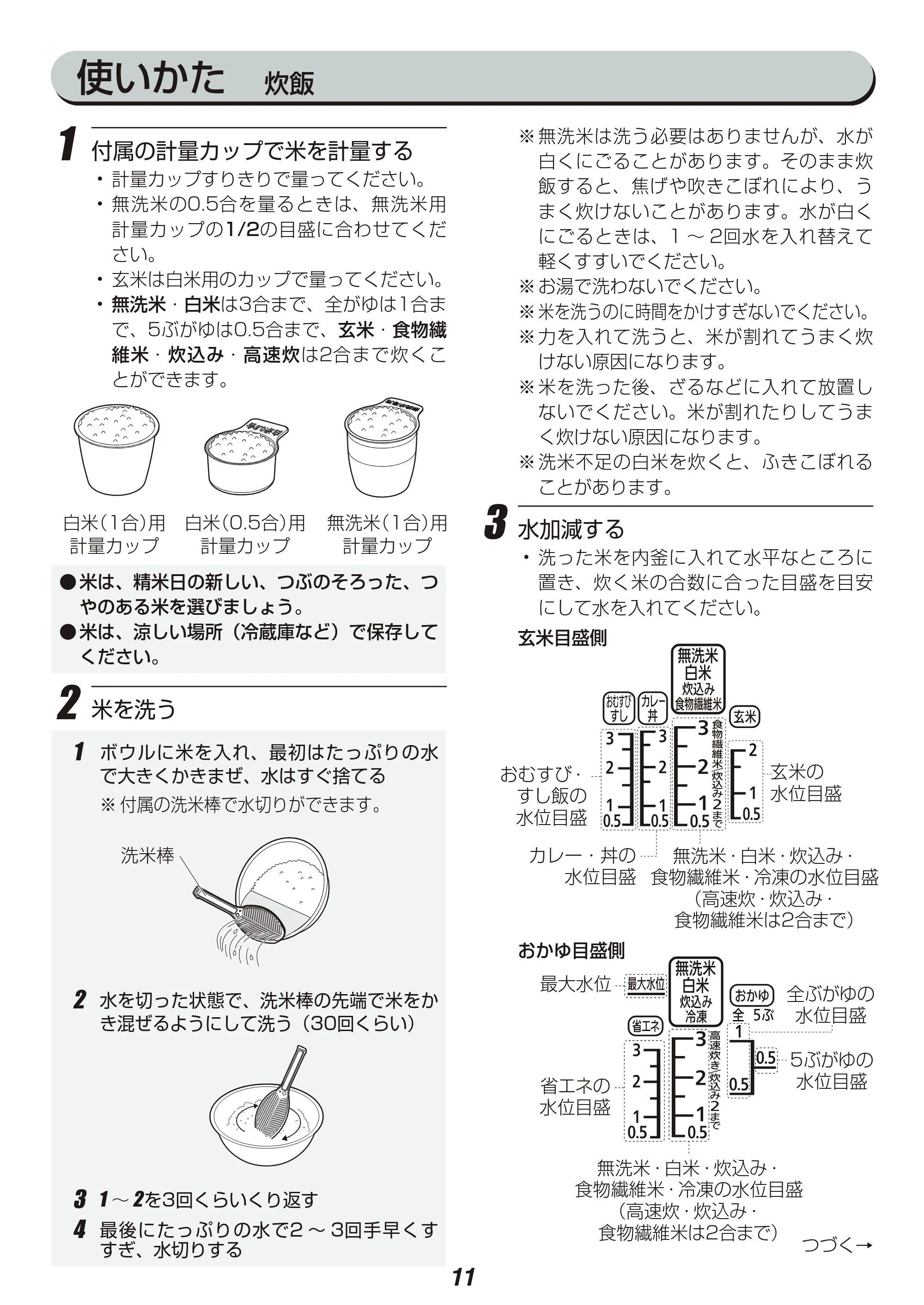 アイリスオーヤマ KRC-PA30 取扱説明書 — 原本ページ — 11ページ