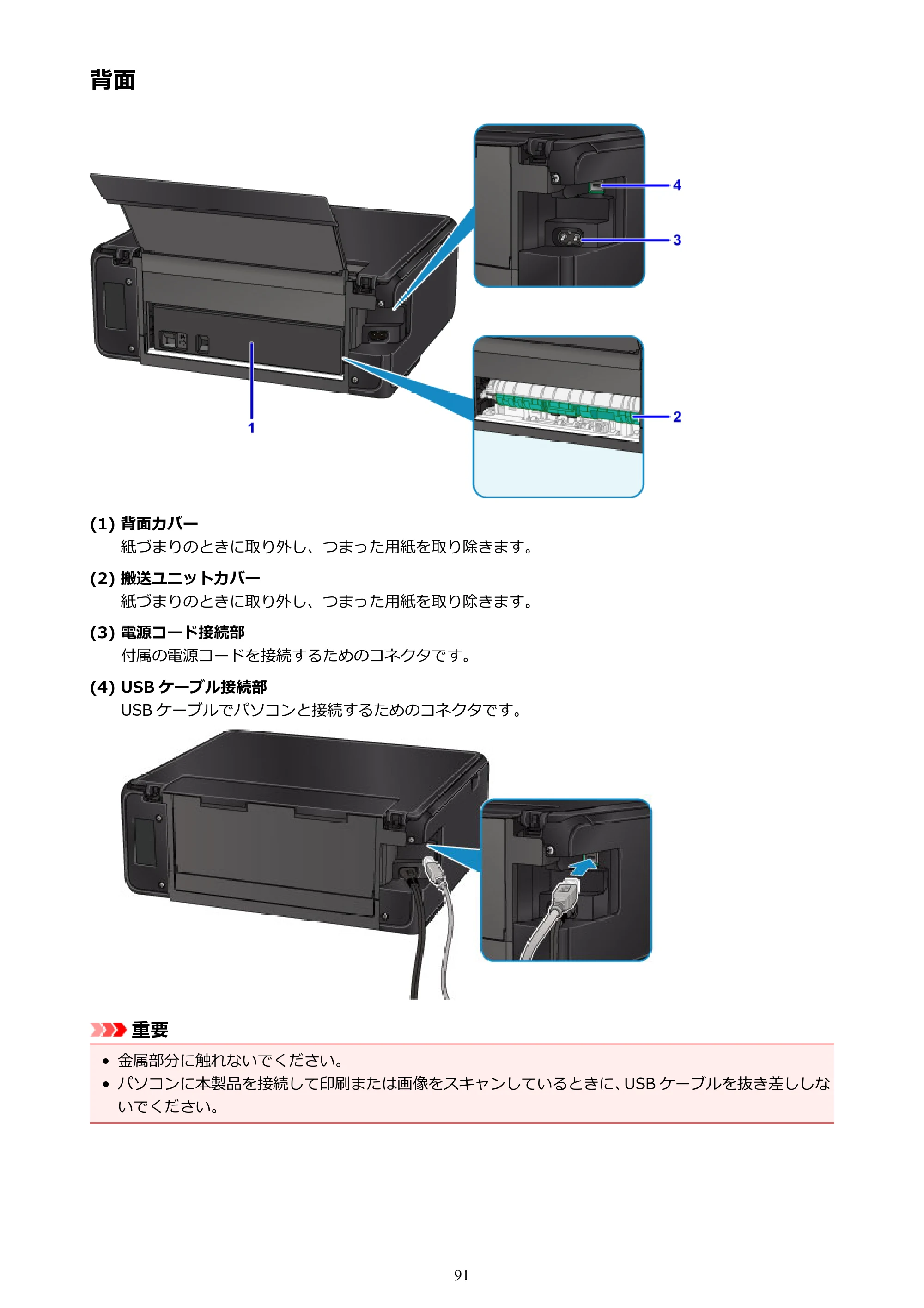 キヤノン PIXUS TS6030 電子マニュアル PDF版 （Windows版）（PDF：12.5MB） — 背面 — 原本ページ — 91ページ