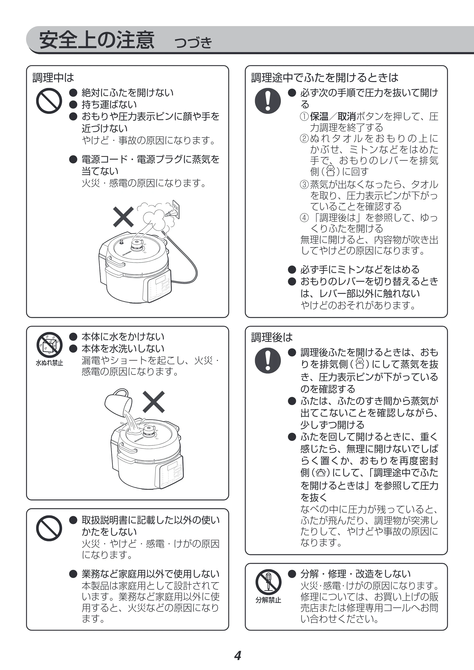 アイリスオーヤマ PC-MA2 取扱説明書 — 原本ページ — 4ページ