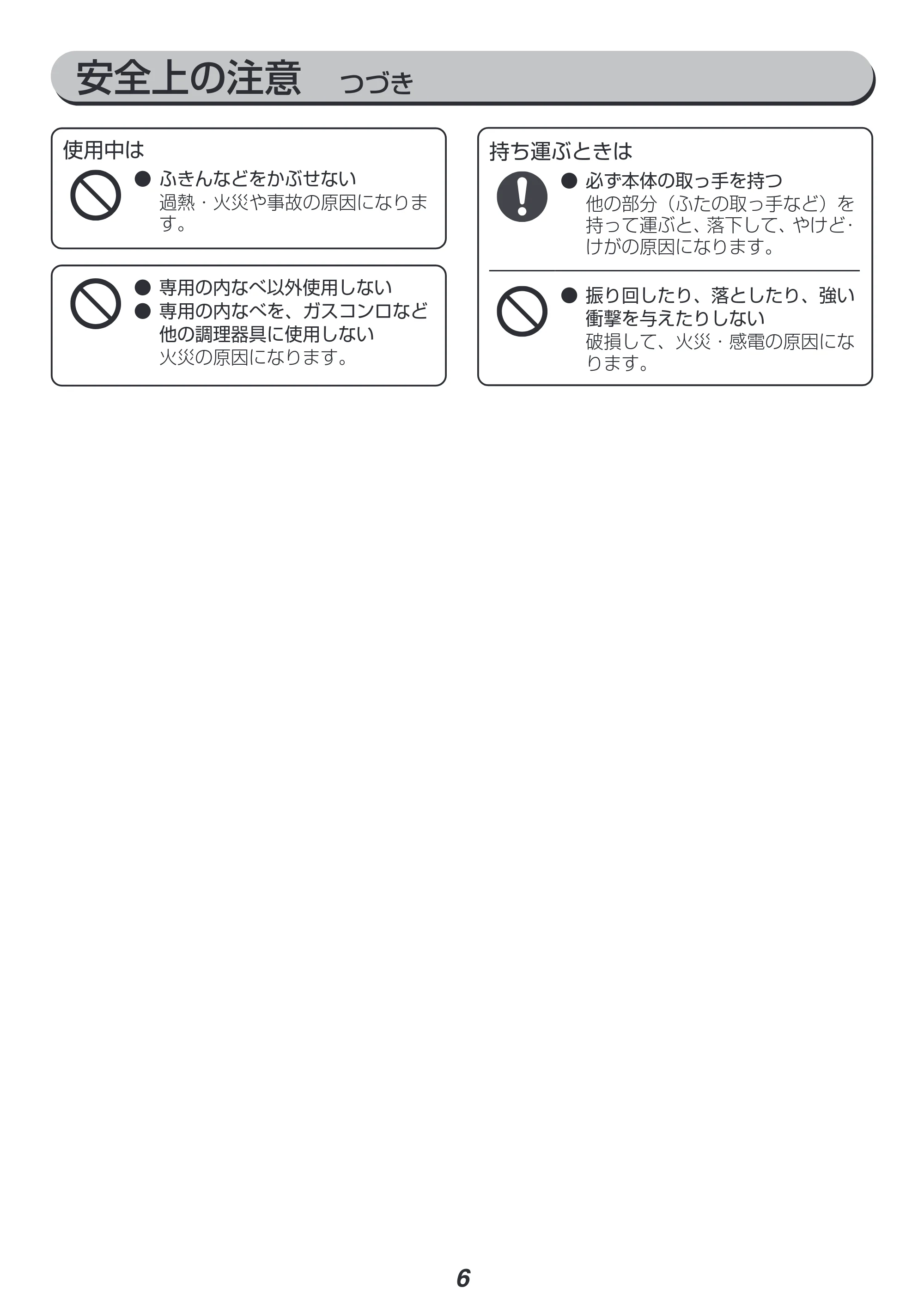 アイリスオーヤマ PC-MA2 取扱説明書 — 原本ページ — 6ページ