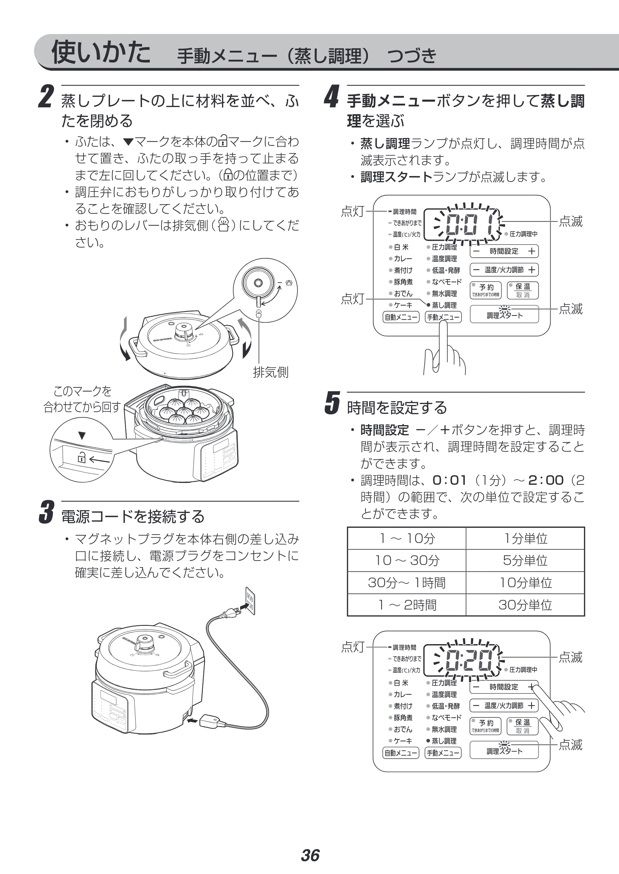 アイリスオーヤマ PC-MA2 取扱説明書 — 原本ページ — 36ページ