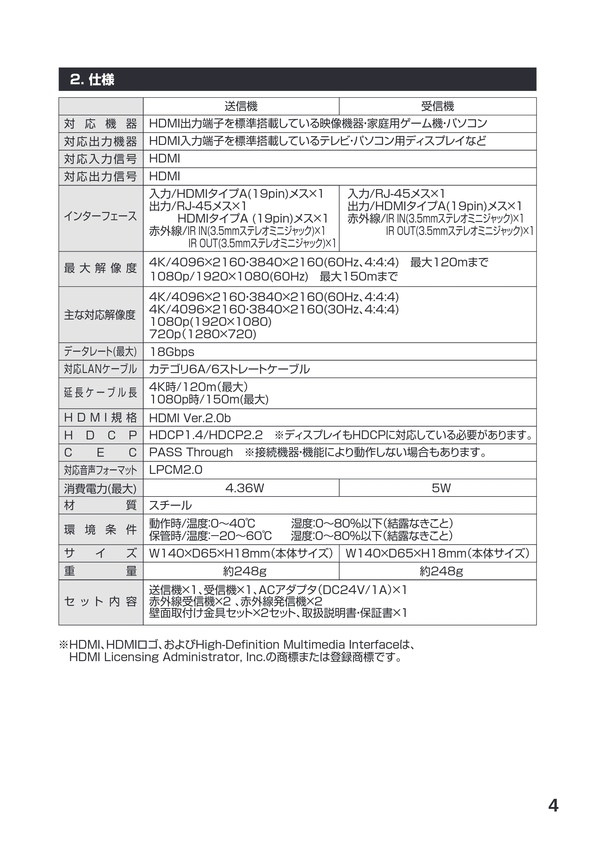 サンワサプライ VGA-EXHDPOC 取扱説明書 — 原本ページ — 6ページ