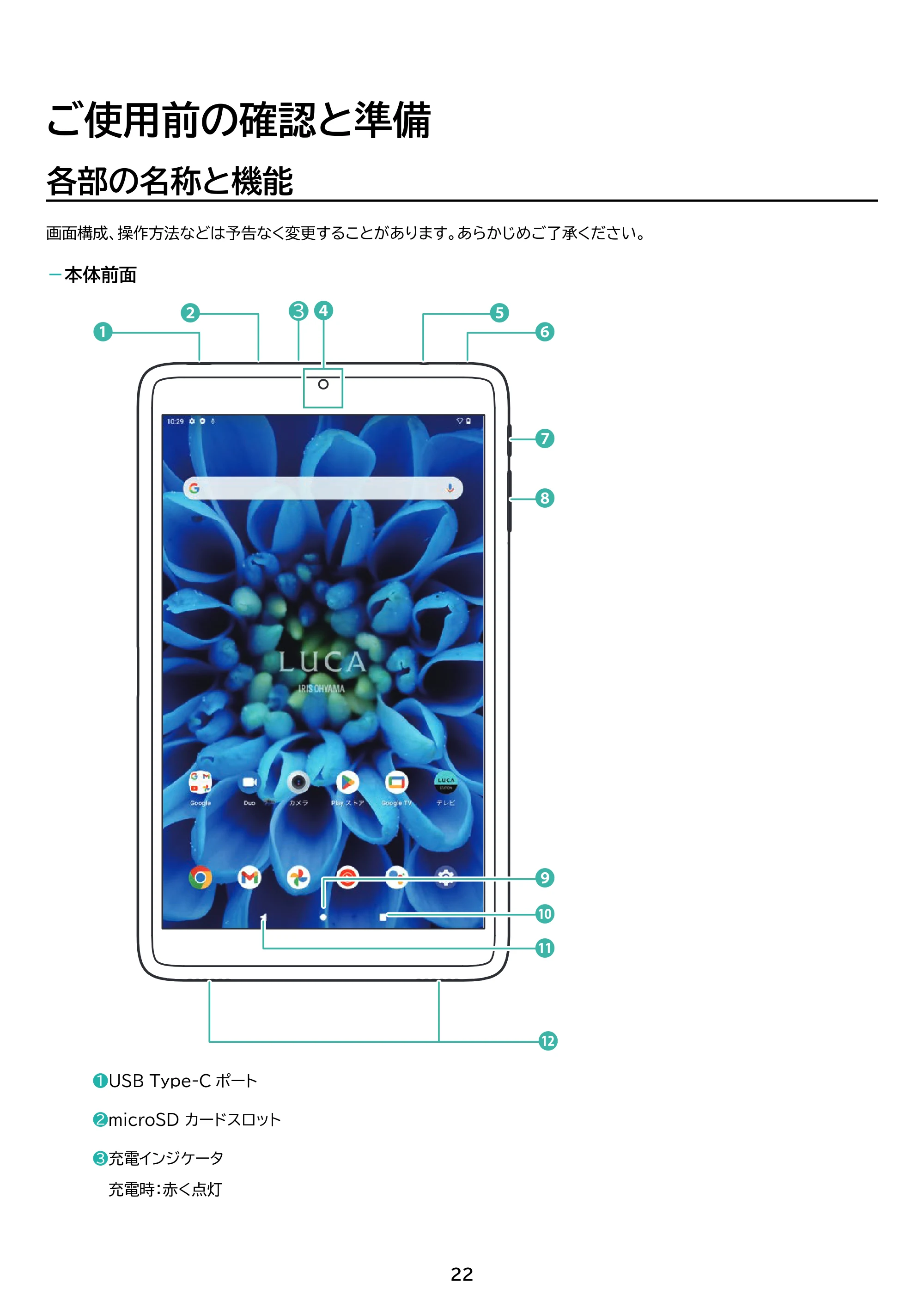 アイリスオーヤマ TE083M3N1-B 取扱説明書 — 原本ページ — 22ページ