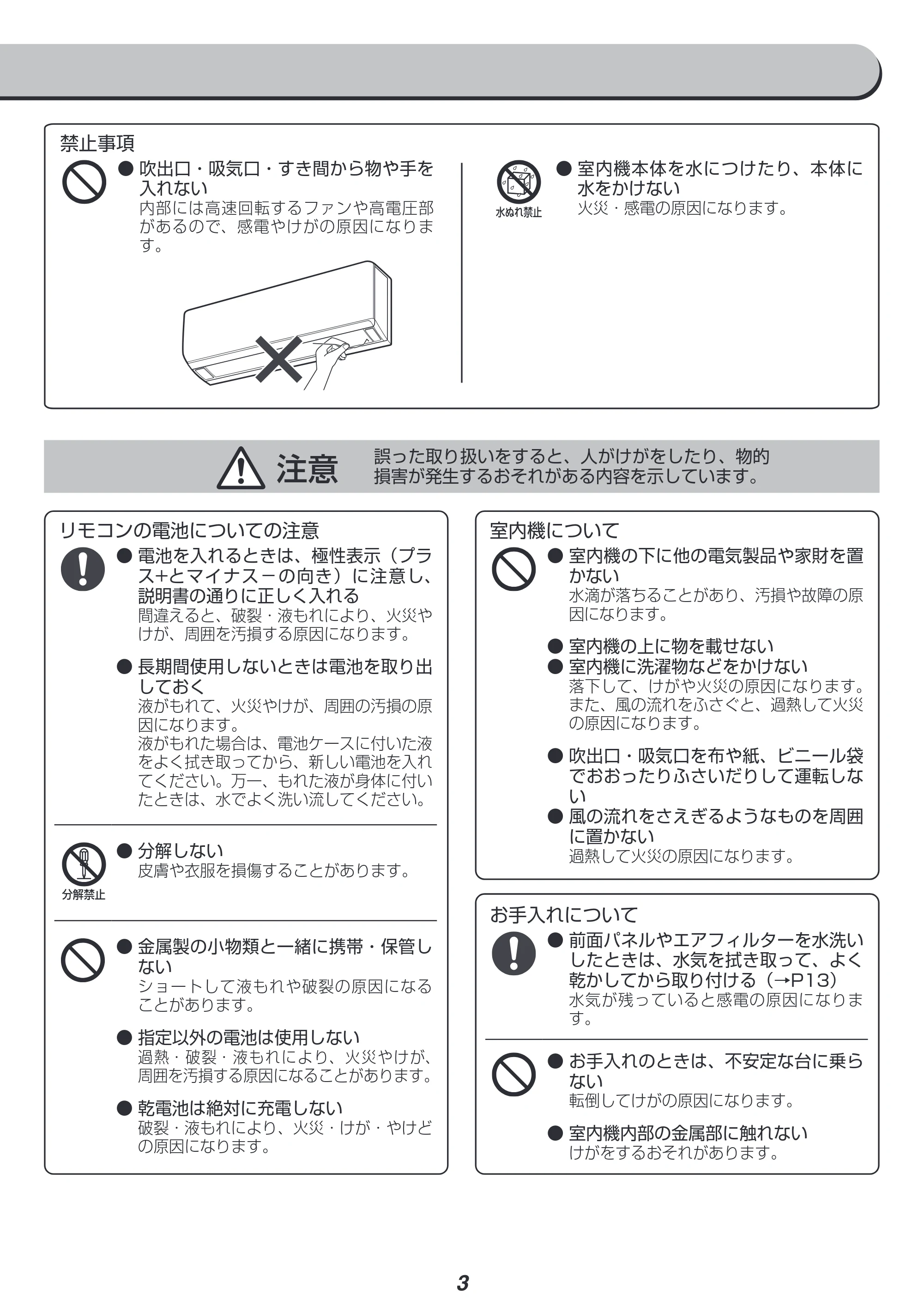 アイリスオーヤマ IAF-4004GV / IAR-4004GV 取扱説明書 — 原本ページ — 3ページ