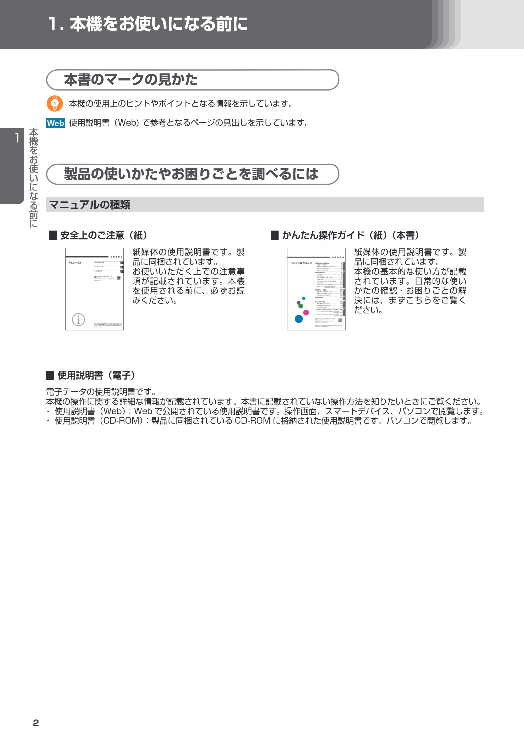 リコー RICOH IM C6011/C5511/C4511/C3511/C3011/C2511/C2011 セットアップガイド — 原本ページ — 2ページ