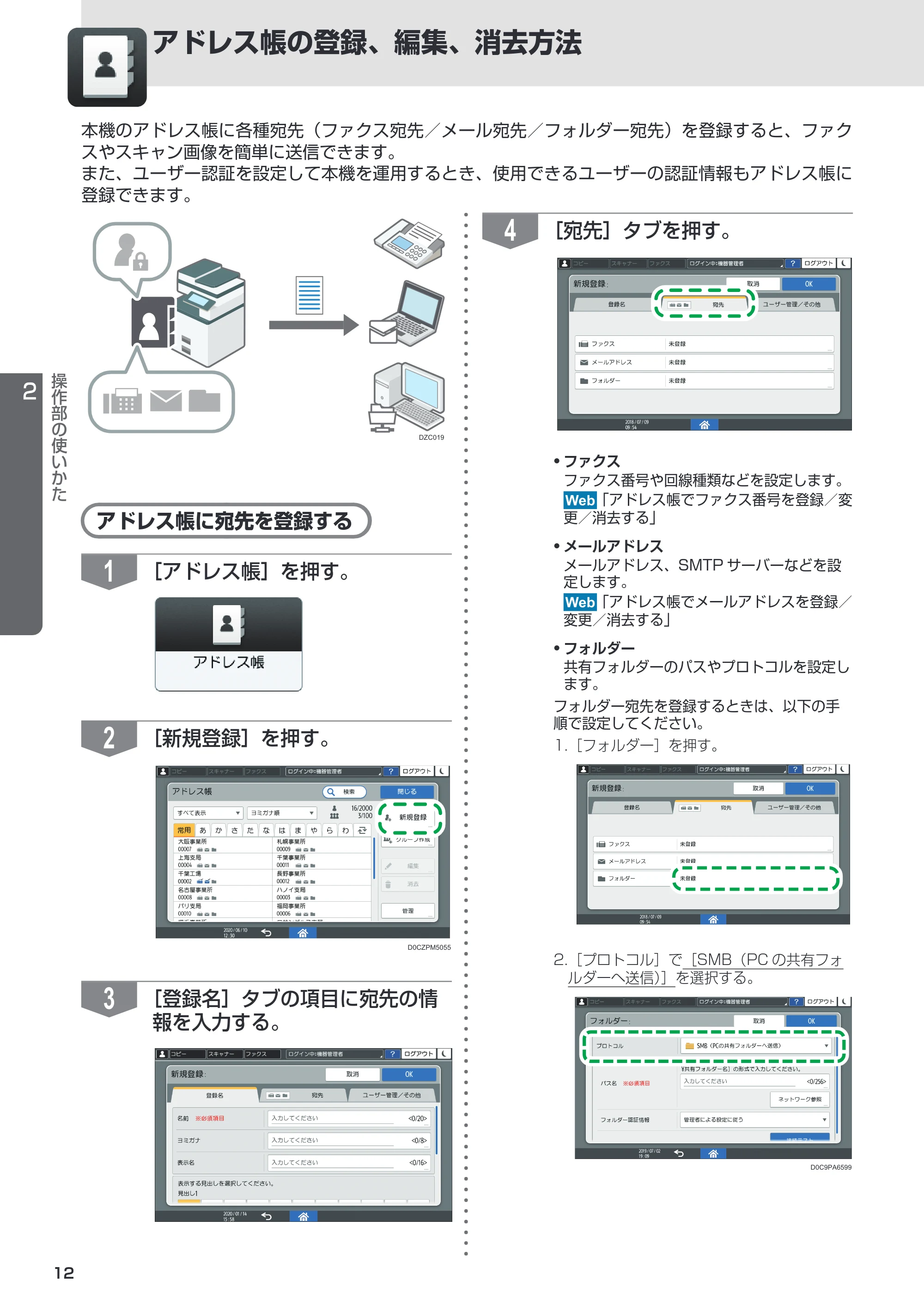 リコー RICOH IM C6011/C5511/C4511/C3511/C3011/C2511/C2011 セットアップガイド — 原本ページ — 12ページ