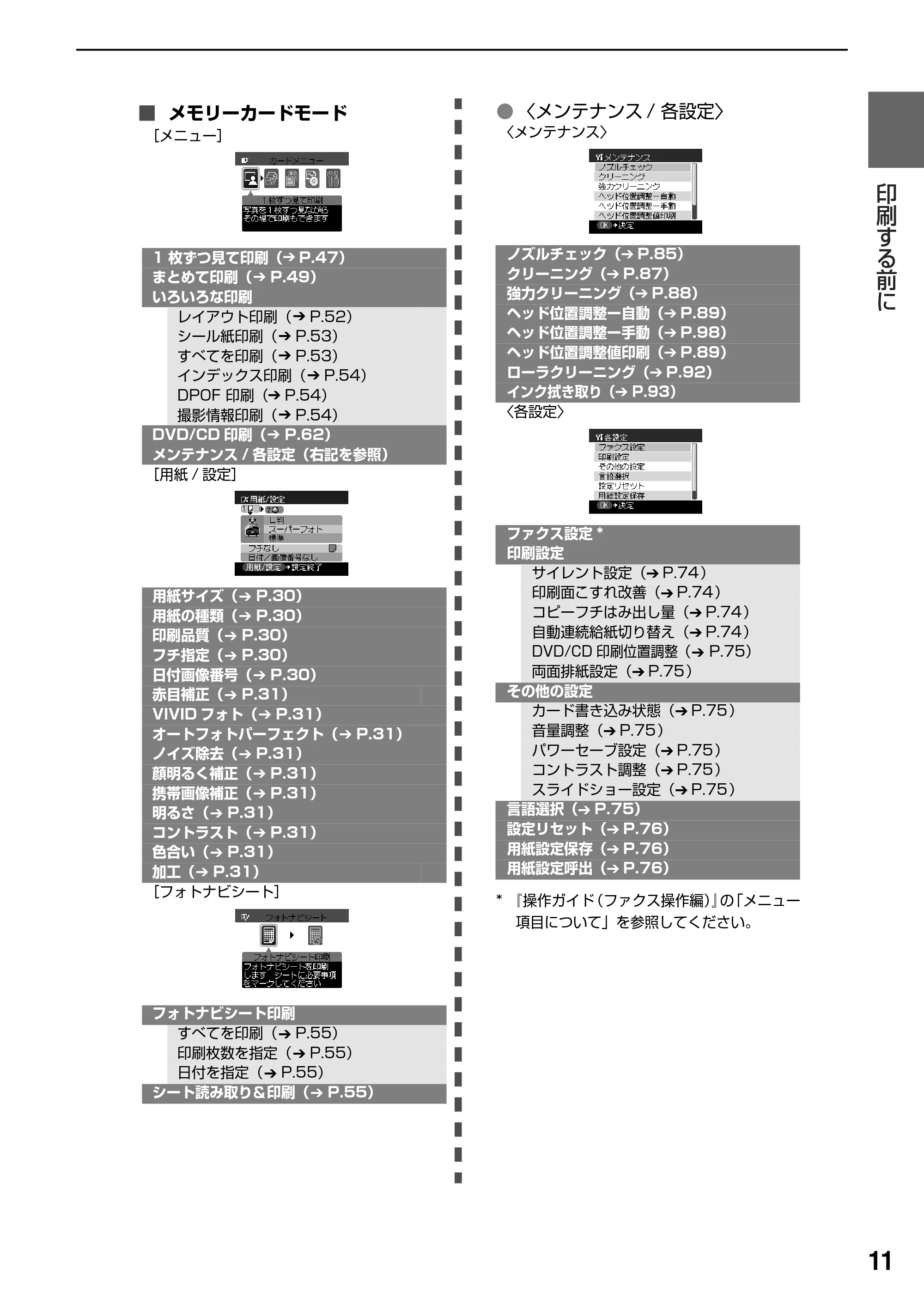 キヤノン PIXUS MP830 操作ガイド（本体操作編） （PDF形式／7.76Mバイト） — 原本ページ — 13ページ