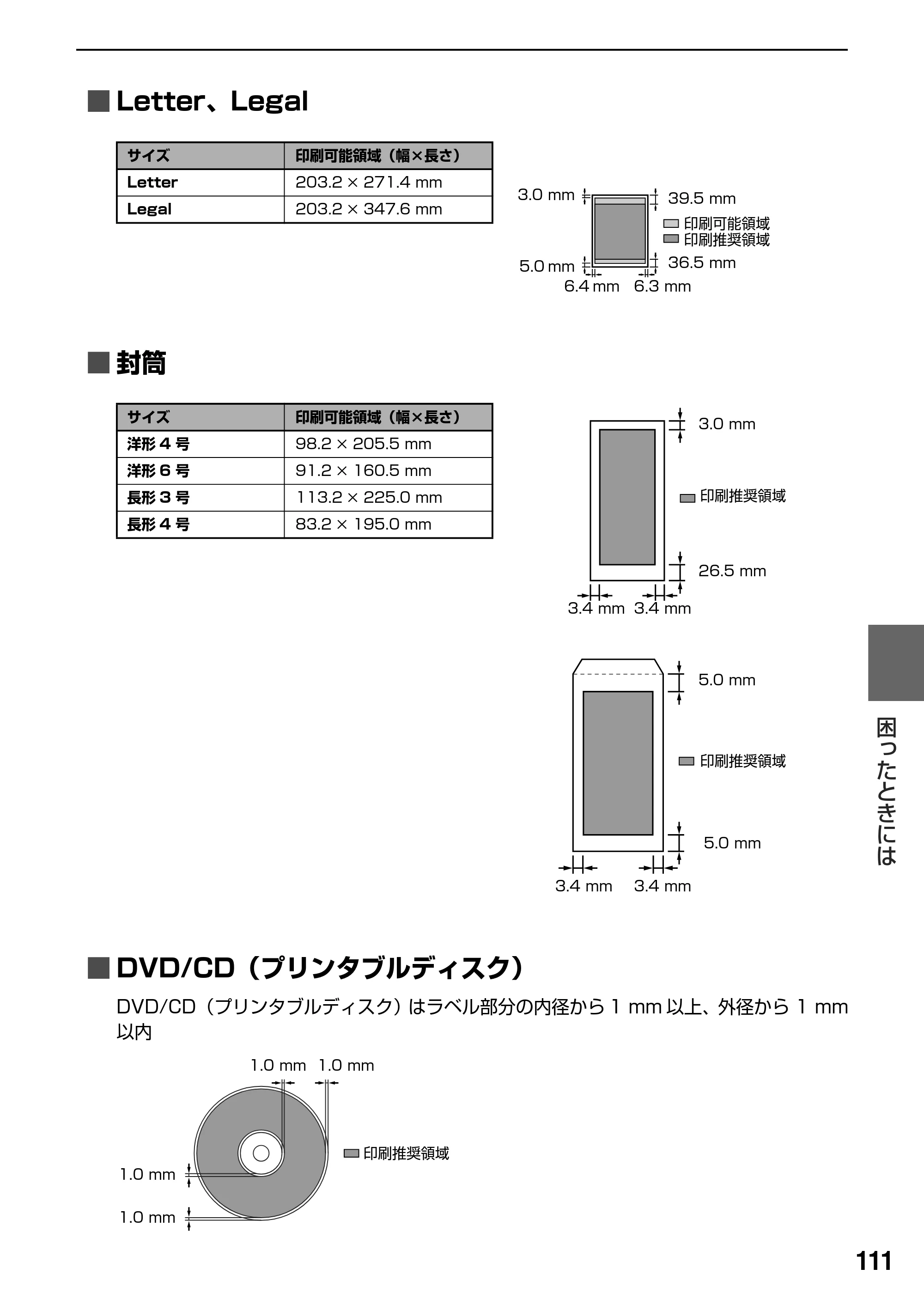 キヤノン PIXUS MP830 操作ガイド（本体操作編） （PDF形式／7.76Mバイト） — 仕様 — 原本ページ — 113ページ