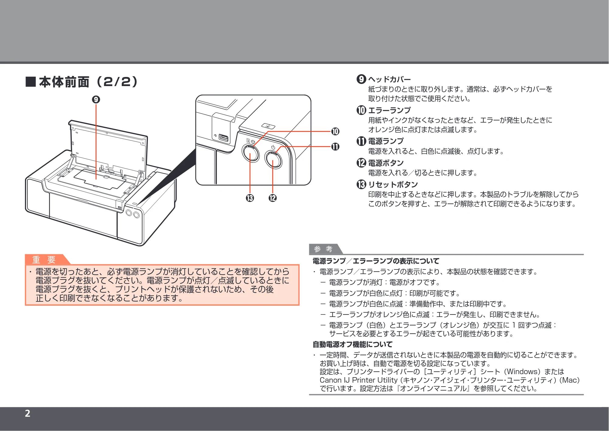 キヤノン PIXUS PRO-1 かんたんスタートガイド（PDF：5.50MB） — 原本ページ — 4ページ
