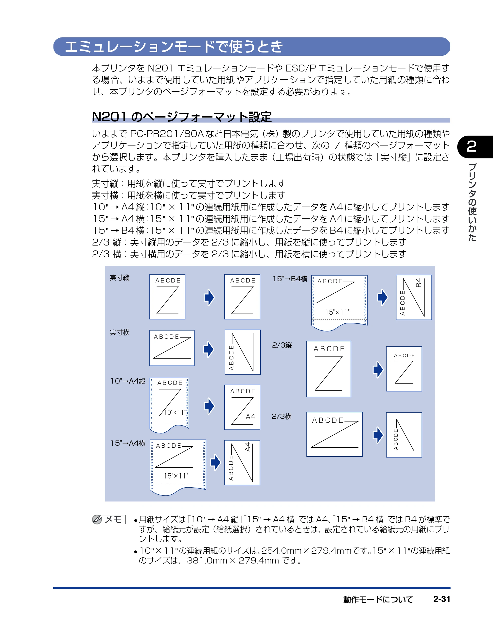 キヤノン LBP3800/3700 ユーザーズガイド 2006年5月25日更新 （PDF形式／6.93Mバイト） — エミュレーションモードで使うとき — 原本ページ — 61ページ