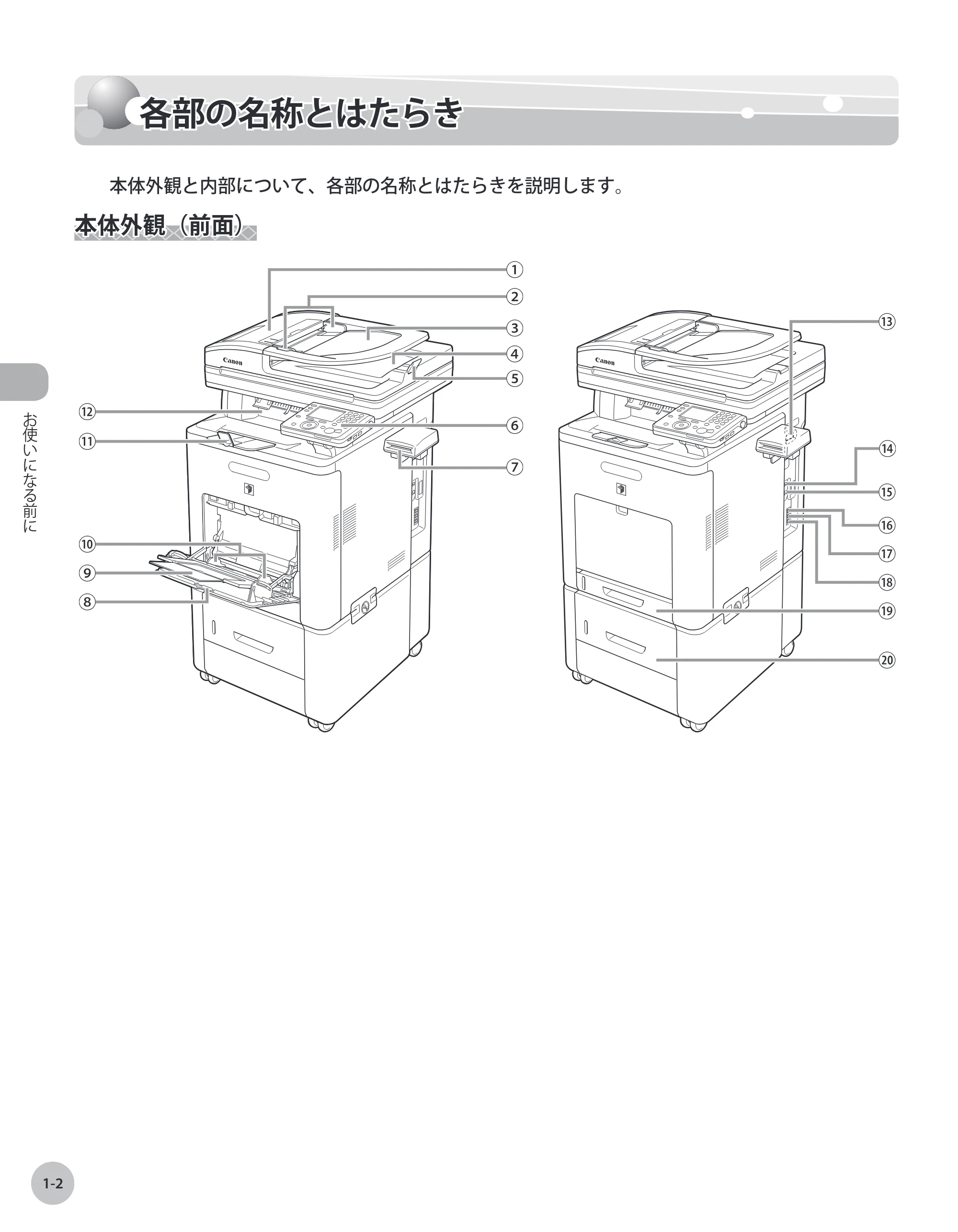 キヤノン iR C2110N/C2110F 基本操作ガイド (PDF形式/26.57Mバイト) — 原本ページ — 23ページ