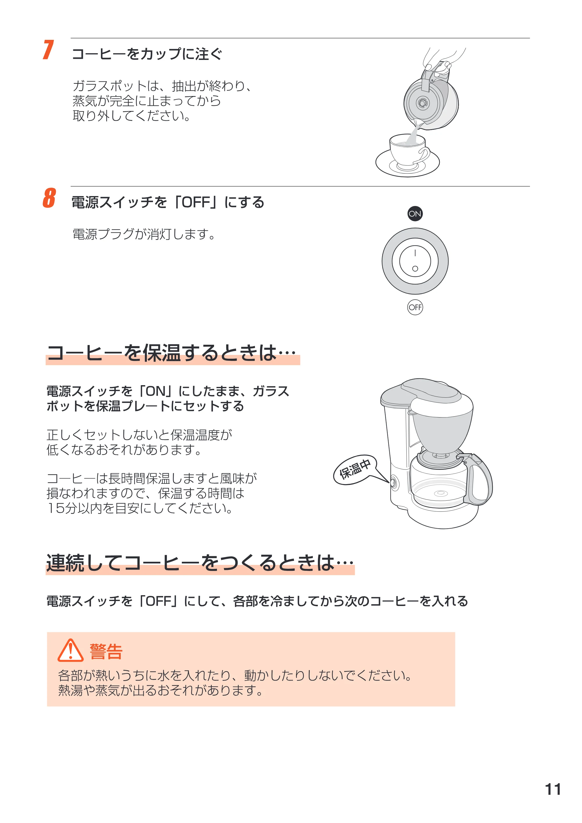 アイリスオーヤマ CMK-720 取扱説明書 — 原本ページ — 11ページ