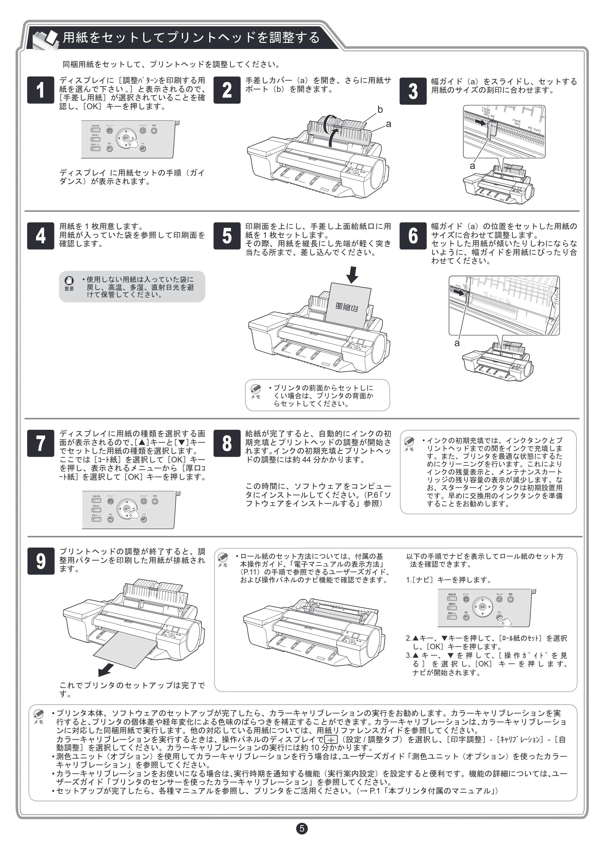 キヤノン iPF6400S セットアップガイド （PDF形式／6.31Mバイト） — 原本ページ — 5ページ