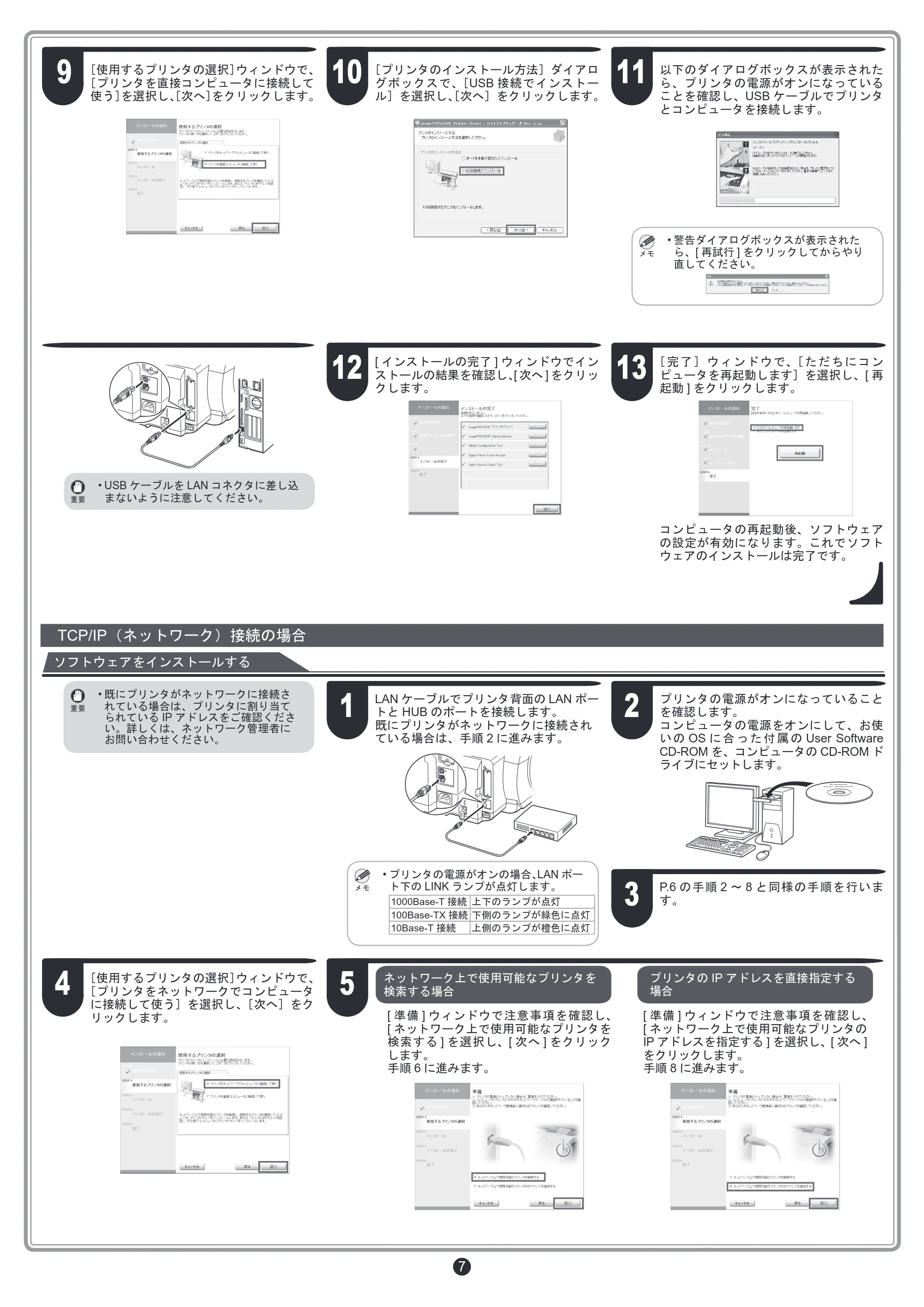 キヤノン iPF6400S セットアップガイド （PDF形式／6.31Mバイト） — 原本ページ — 7ページ