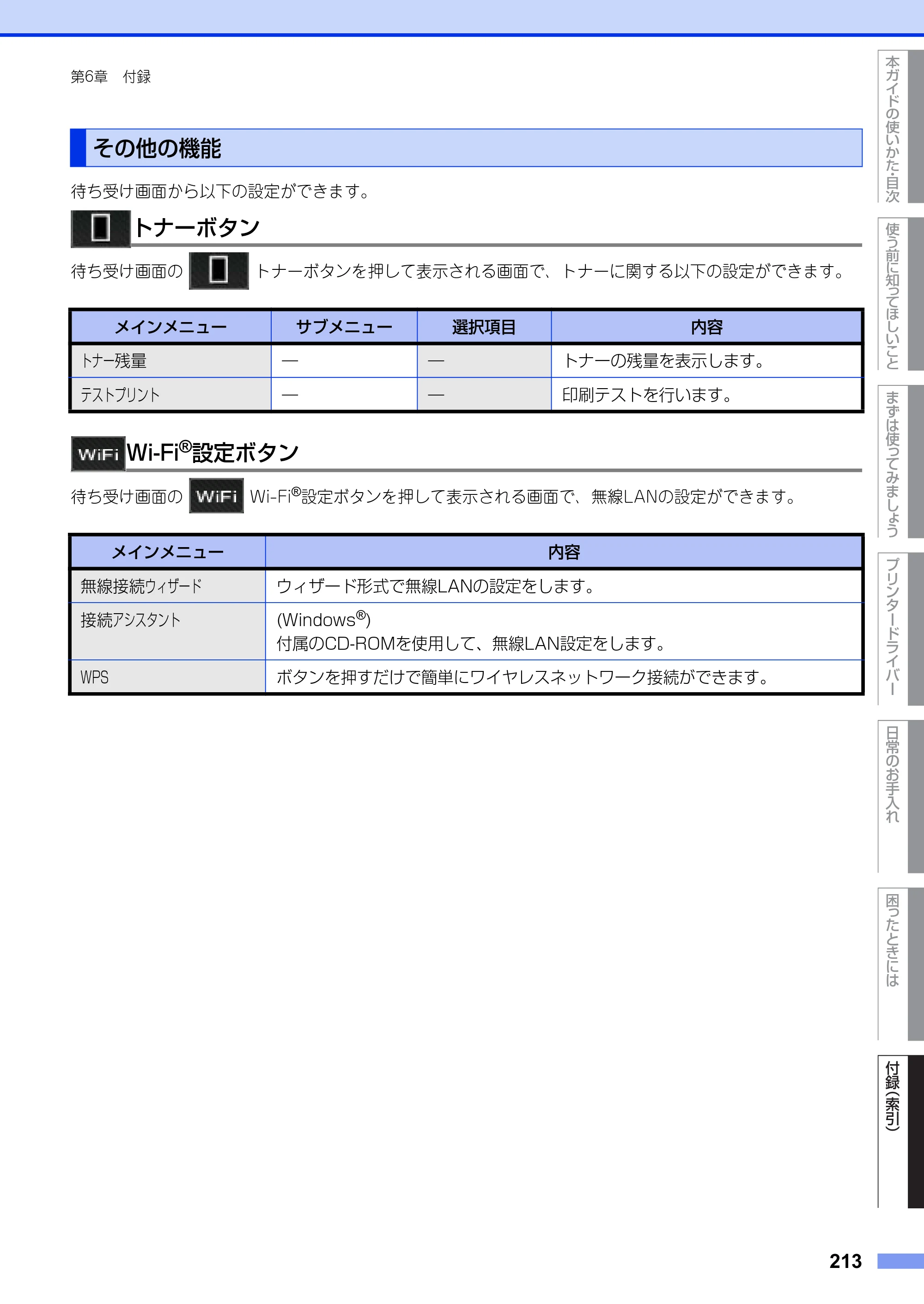 ブラザー HL-L6400DW ユーザーズガイド — その他の機能 — 原本ページ — 213ページ