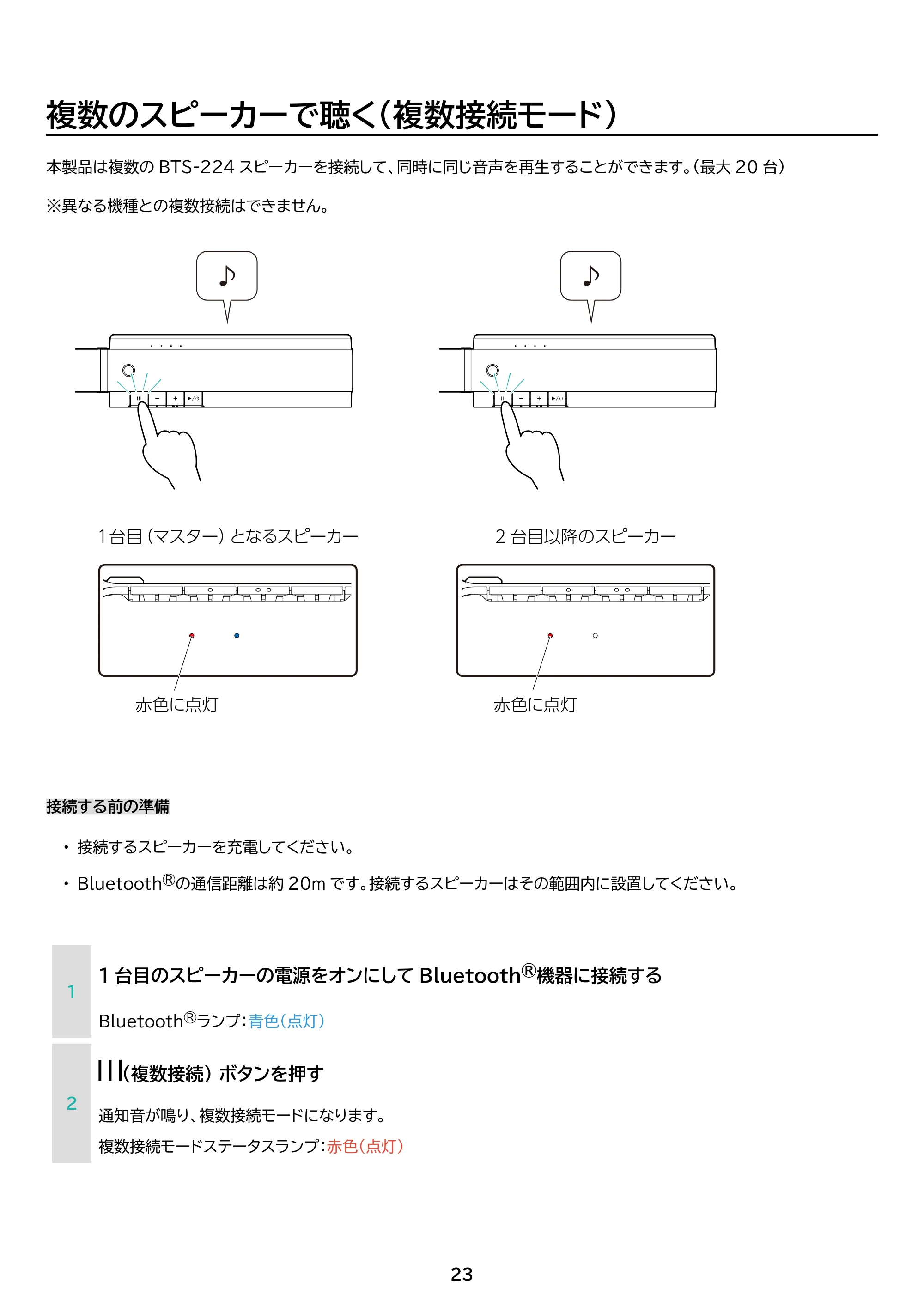 アイリスオーヤマ BTS-224 取扱説明書 — 原本ページ — 23ページ