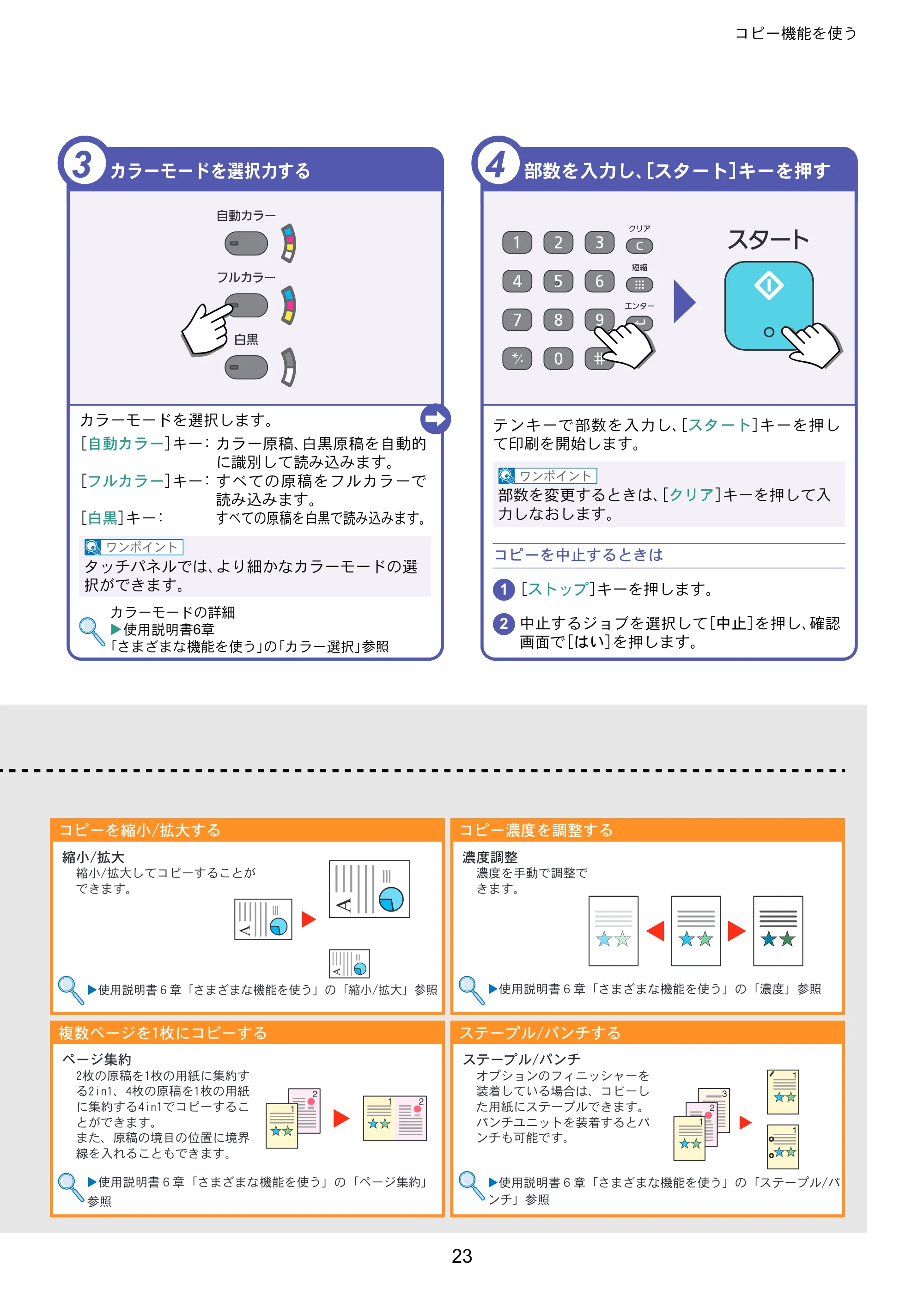 京セラ TASKalfa 356ci / TASKalfa 406ci TASKalfa 406ci/TASKalfa 356ci クイックガイド — 原本ページ — 23ページ