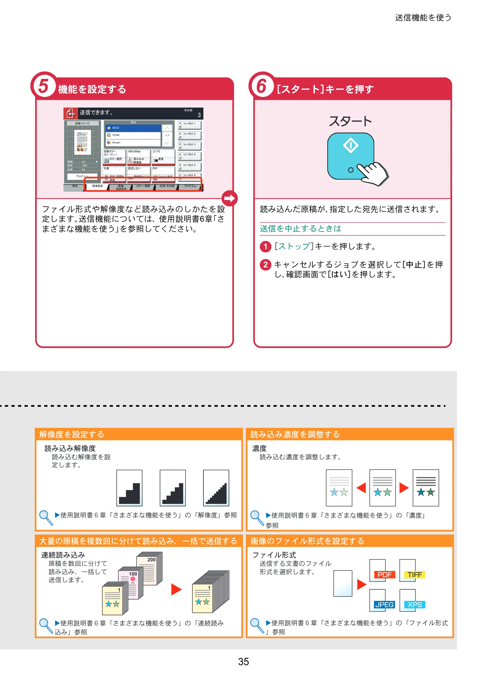 京セラ TASKalfa 356ci / TASKalfa 406ci TASKalfa 406ci/TASKalfa 356ci クイックガイド — 原本ページ — 35ページ