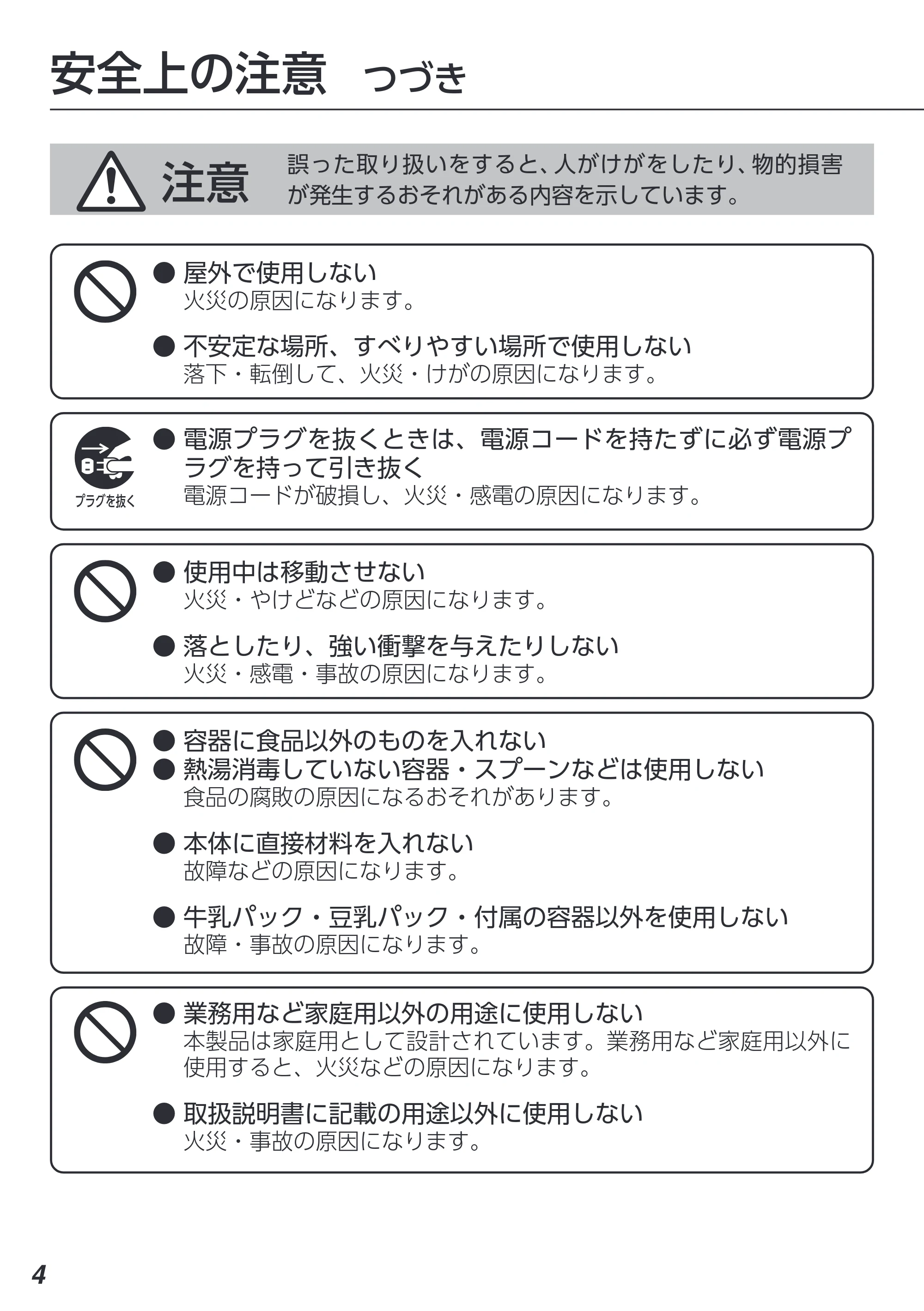 アイリスオーヤマ KYM-016 取扱説明書 — 原本ページ — 4ページ