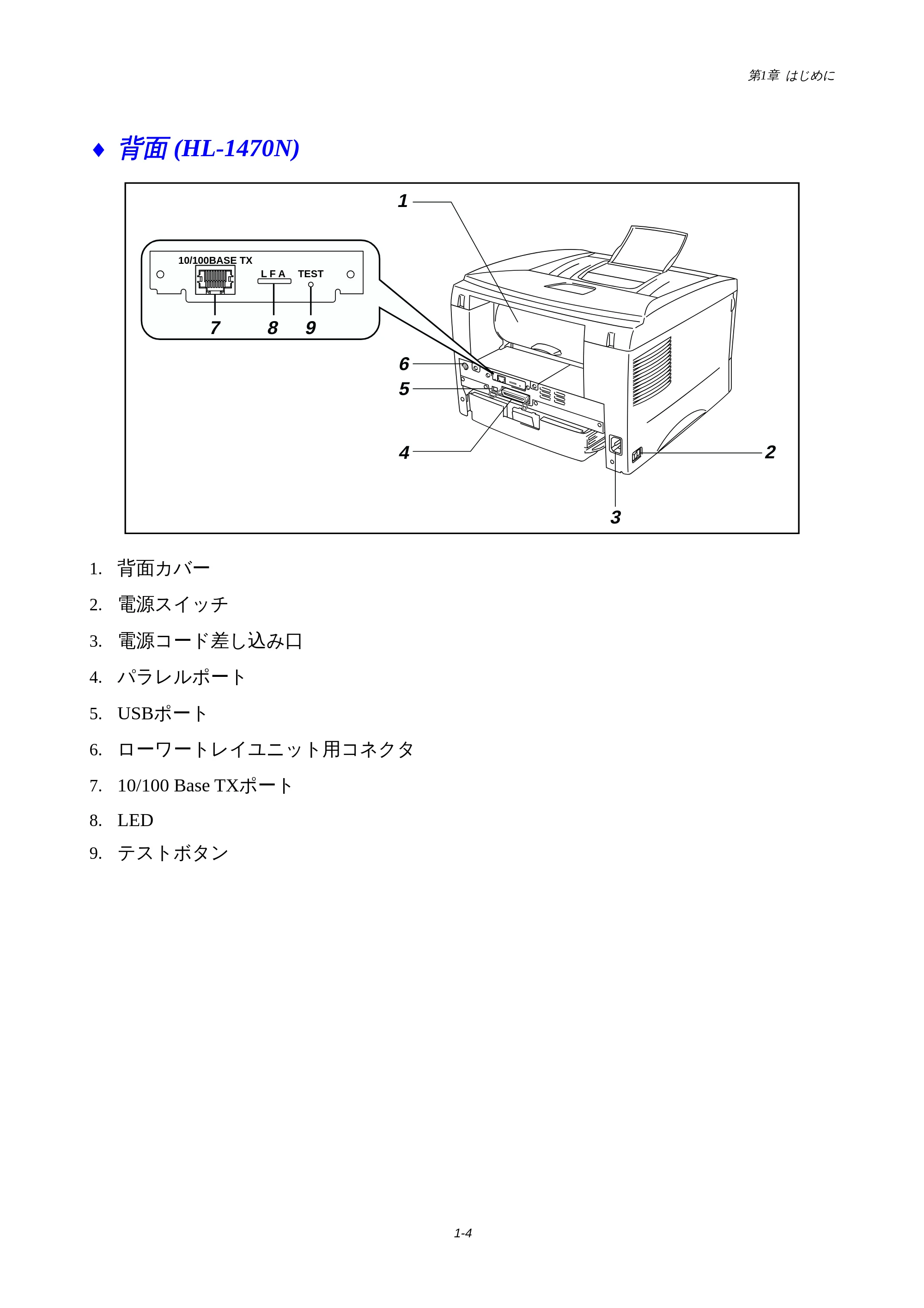 ブラザー HL-1440 / HL-1470N 取扱説明書(本体) — 原本ページ — 7ページ