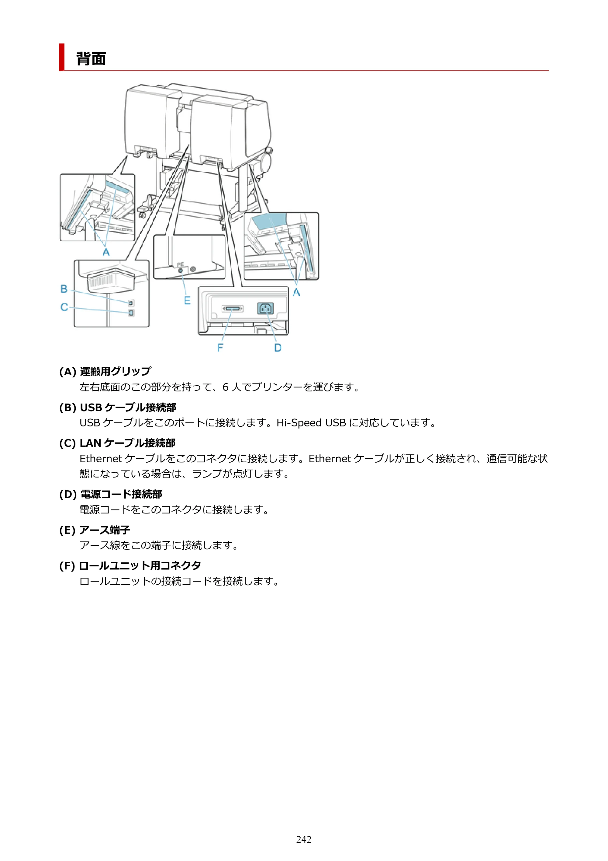 キヤノン PRO-2100 imagePROGRAF PRO-2100 （PDF） 電子マニュアル（Windows版）2023年1月26日更新（PDF：17.4MB） — 背面 — 原本ページ — 242ページ