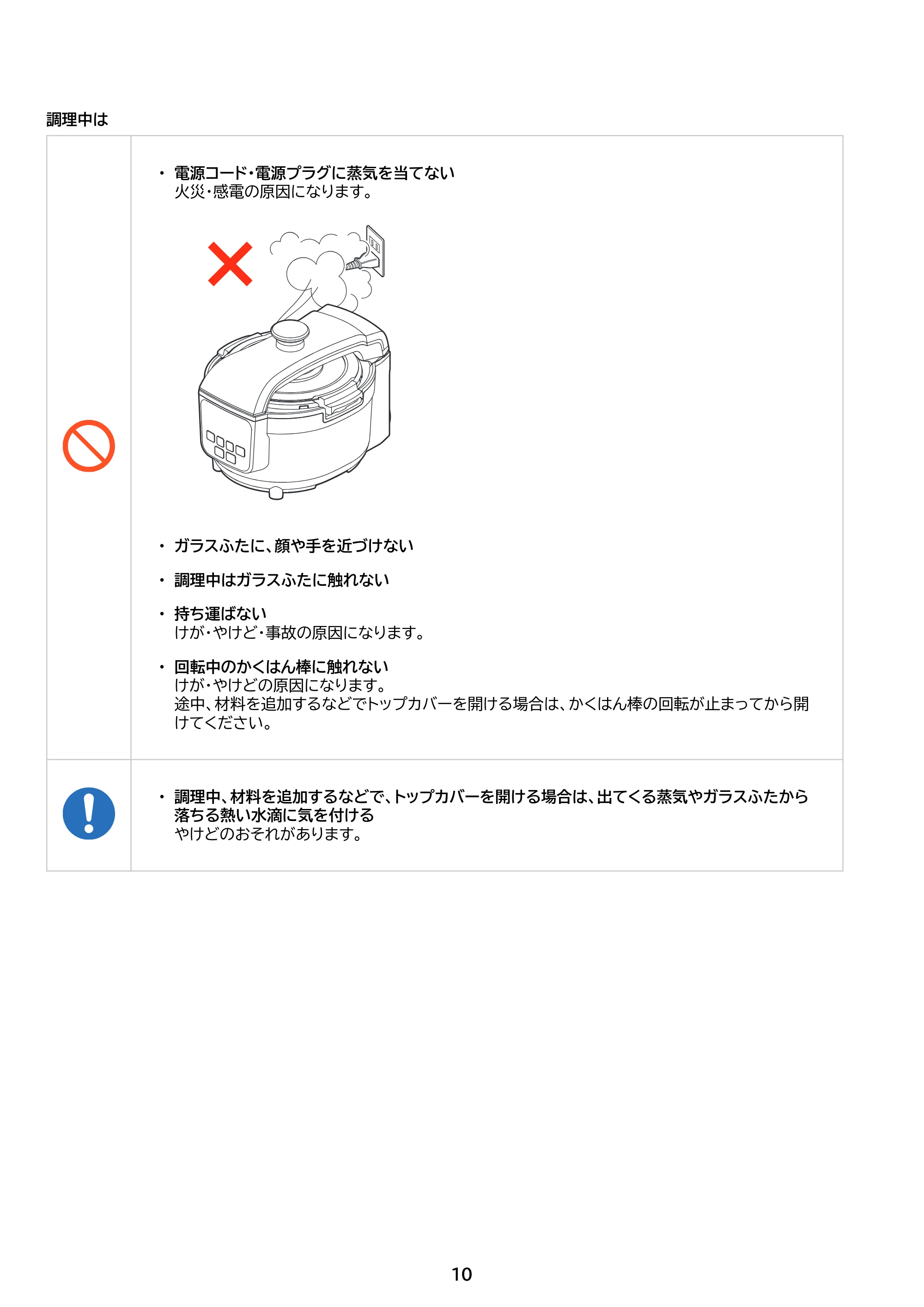 アイリスオーヤマ SA-CH24 取扱説明書 — 原本ページ — 10ページ