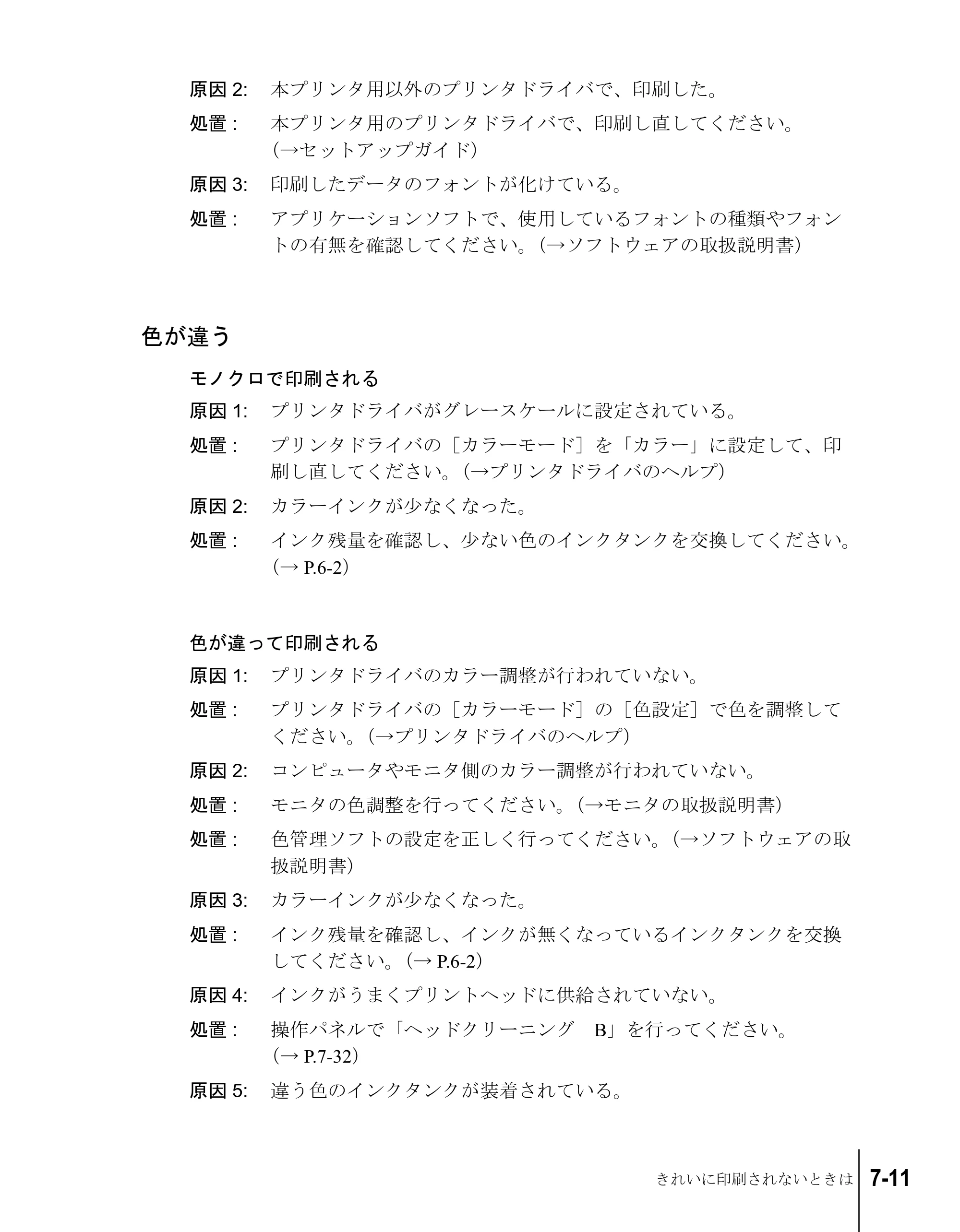 キヤノン W7200/W7250 ユーザーズガイド （PDF形式／4.71Mバイト） — 色が違う — 原本ページ — 137ページ