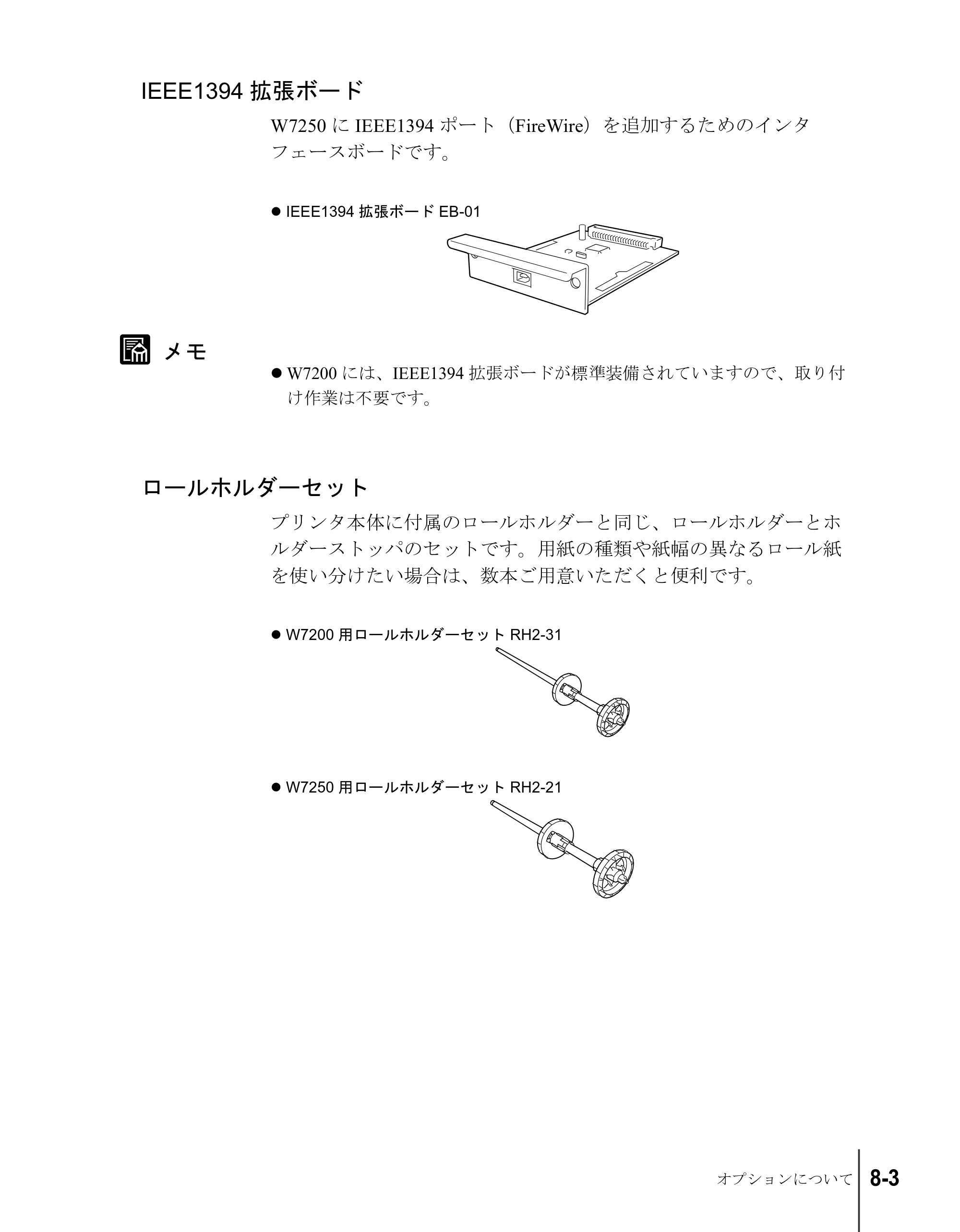 キヤノン W7200/W7250 ユーザーズガイド （PDF形式／4.71Mバイト） — IEEE1394拡張ボード — 原本ページ — 175ページ