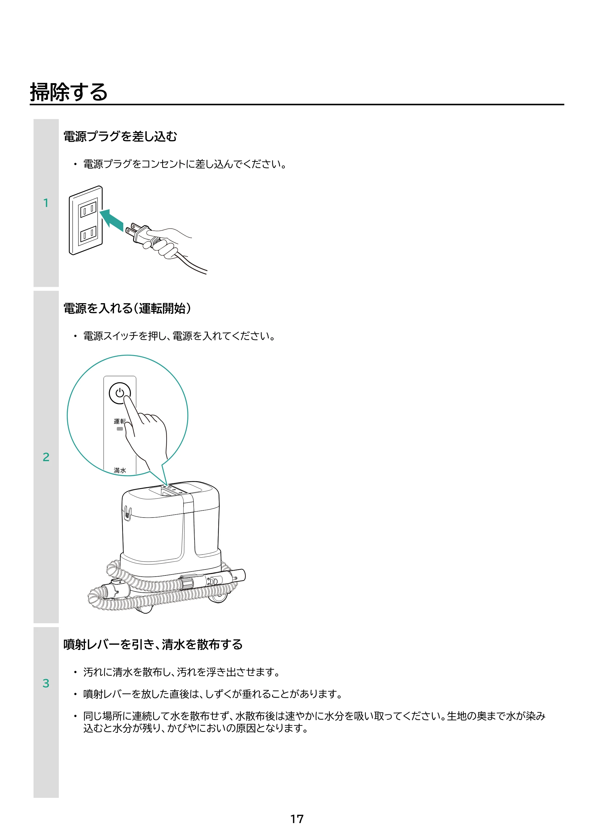 アイリスオーヤマ RNSP-P1600 取扱説明書 — 原本ページ — 17ページ