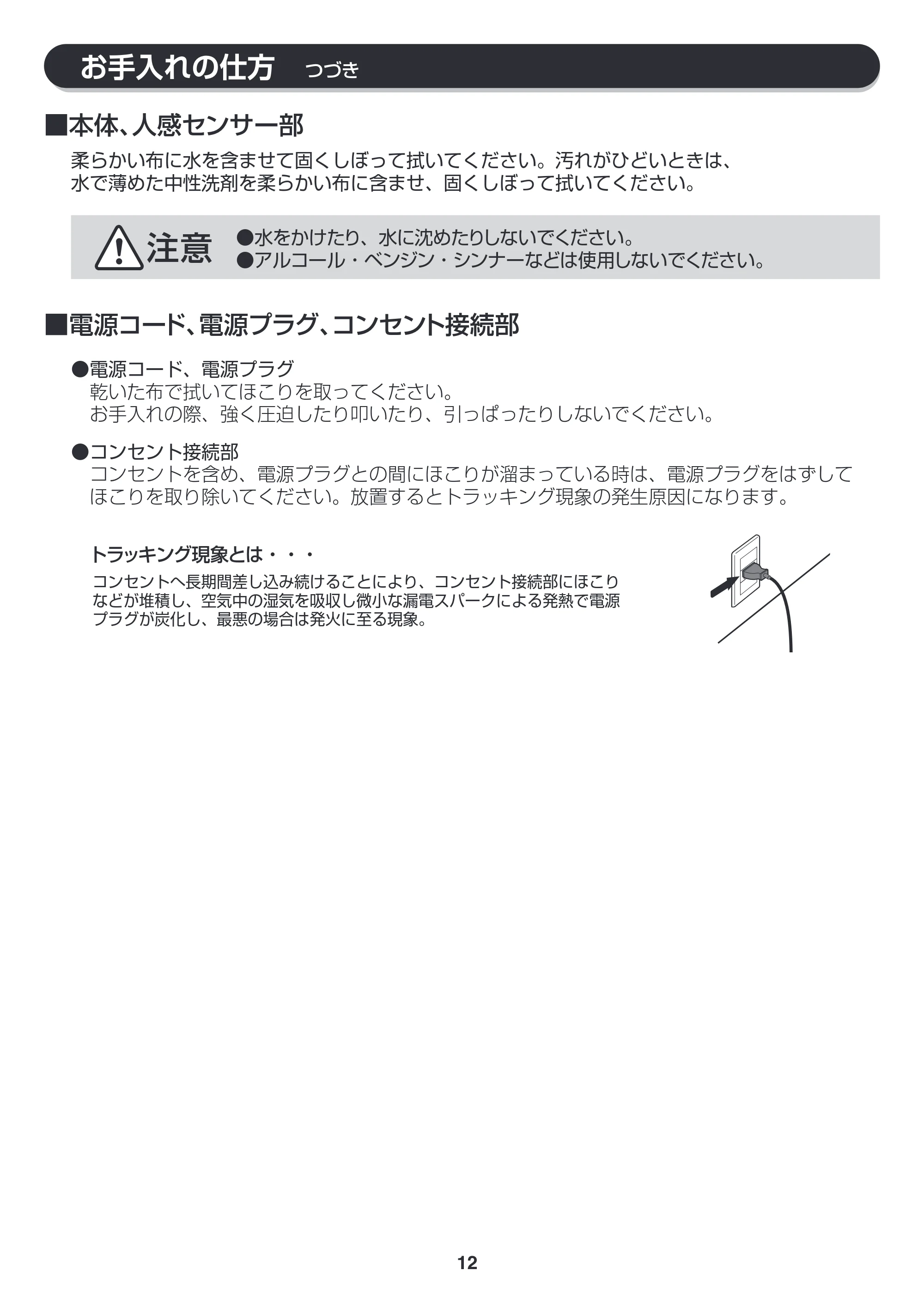 アイリスオーヤマ JCH-D082T 取扱説明書 — 原本ページ — 12ページ