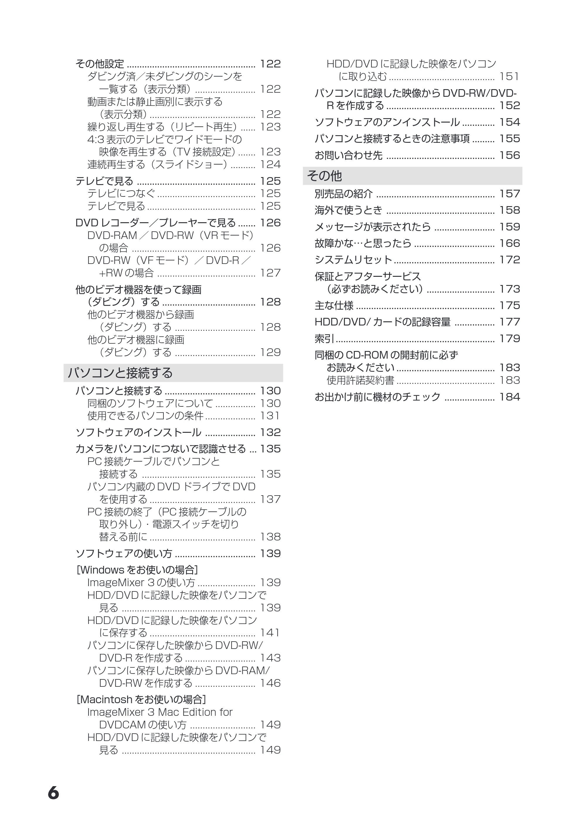 日立 DZ-HS403 / DZ-HS401 取扱説明書 — 原本ページ — 6ページ