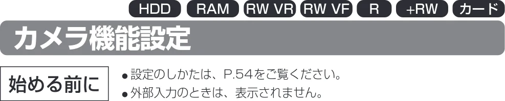 日立 DZ-HS403 / DZ-HS401 取扱説明書 — カメラ機能設定 — 図版 63-1 — 63ページ