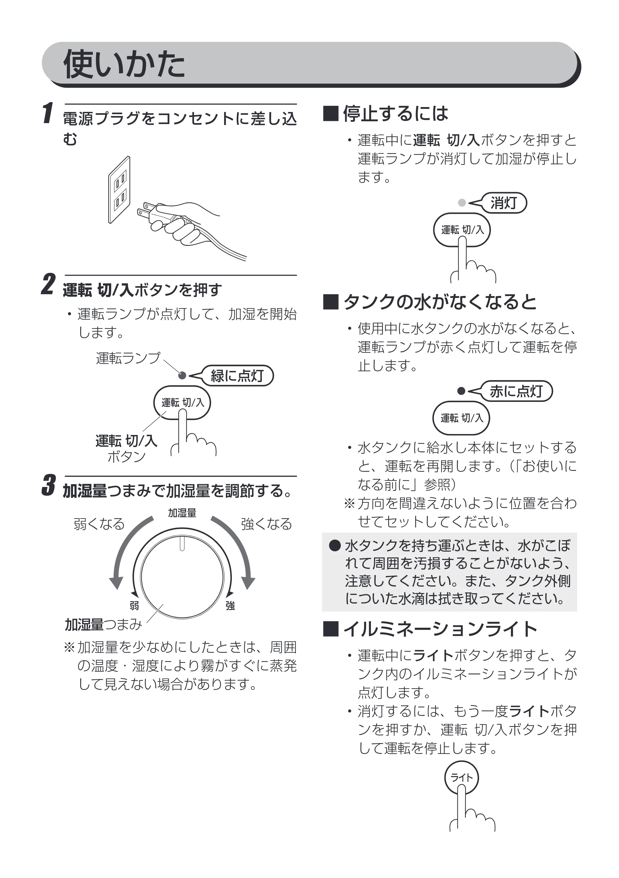 アイリスオーヤマ UHM-450D 取扱説明書 — 原本ページ — 10ページ