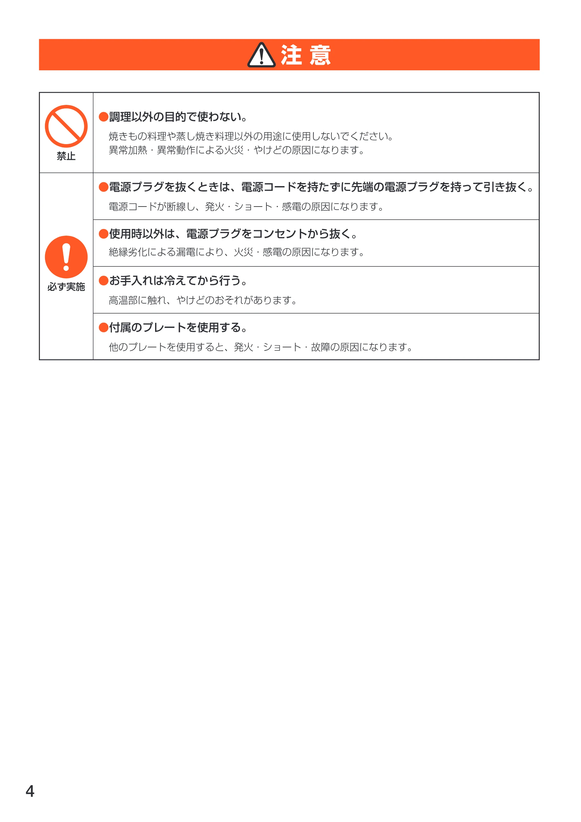 アイリスオーヤマ EHP-4330T 取扱説明書 — 原本ページ — 4ページ