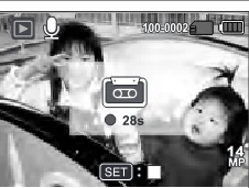 日立 HDC-1471 取扱説明書 — SETを押して、録音を開始します。 録音中は液晶モニターに録音可能秒数が カウント表示されます。 4 — 図版 127-1 — 127ページ