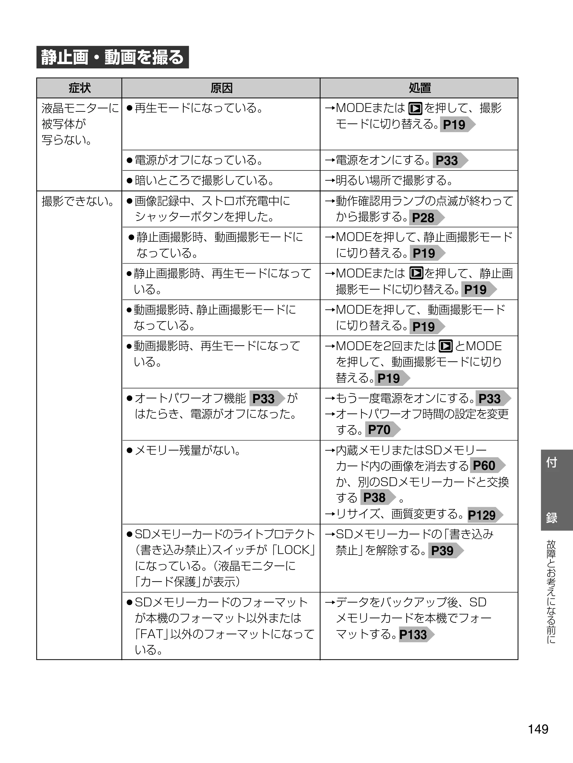 日立 HDC-1471 取扱説明書 — 静止画・動画を撮る — 原本ページ — 149ページ