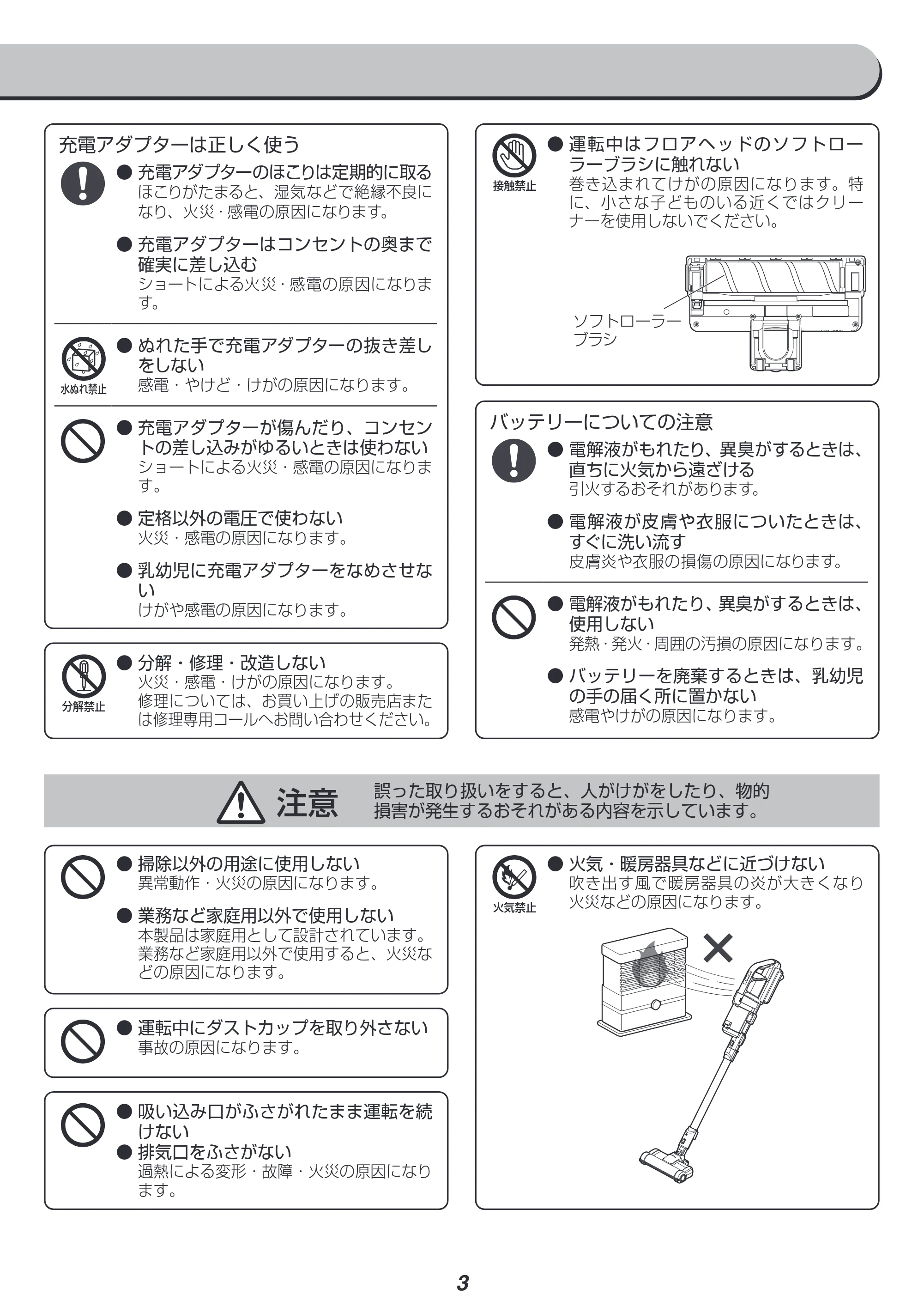アイリスオーヤマ SCD-131P 取扱説明書 — 原本ページ — 3ページ