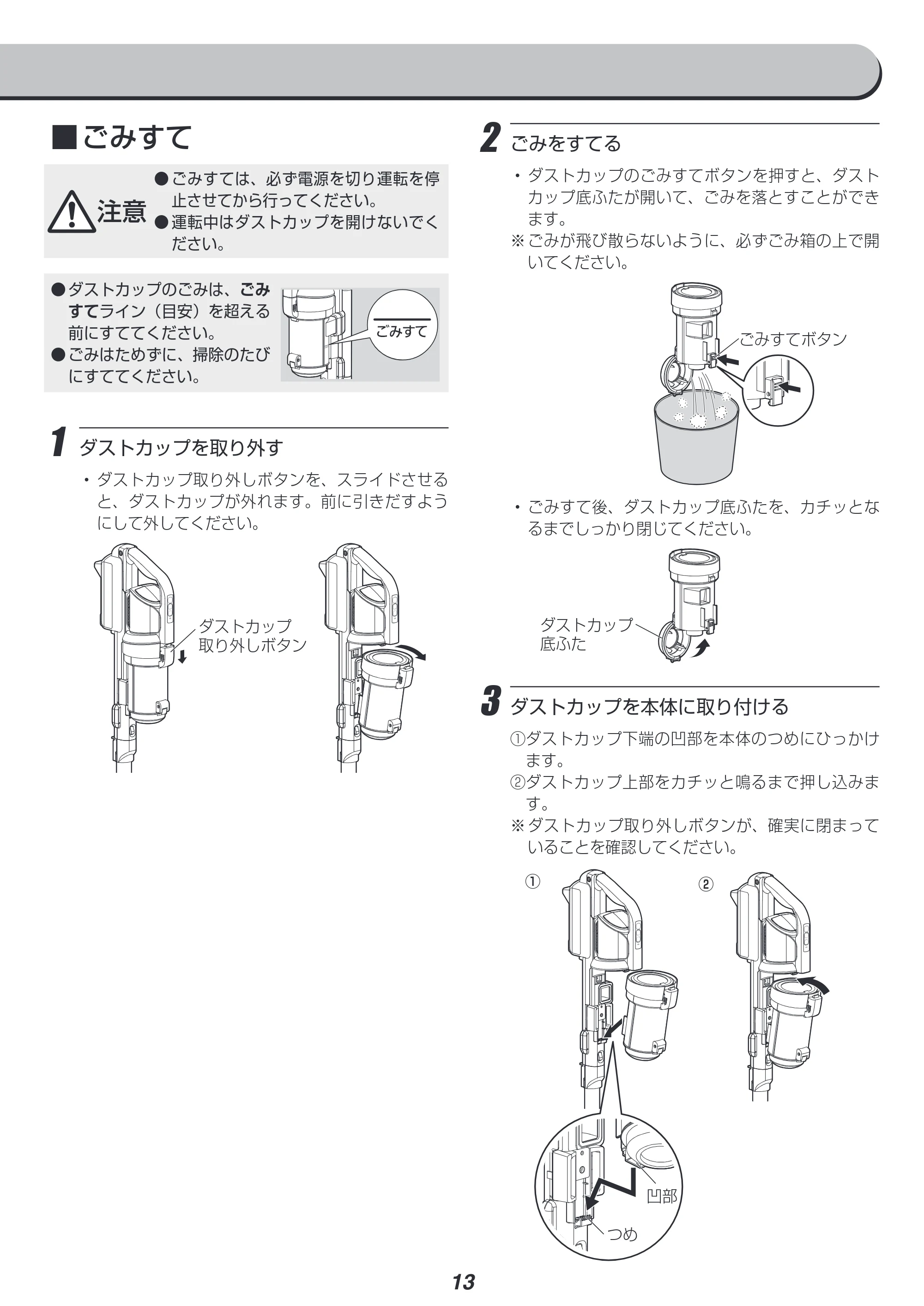 アイリスオーヤマ SCD-131P 取扱説明書 — 原本ページ — 13ページ