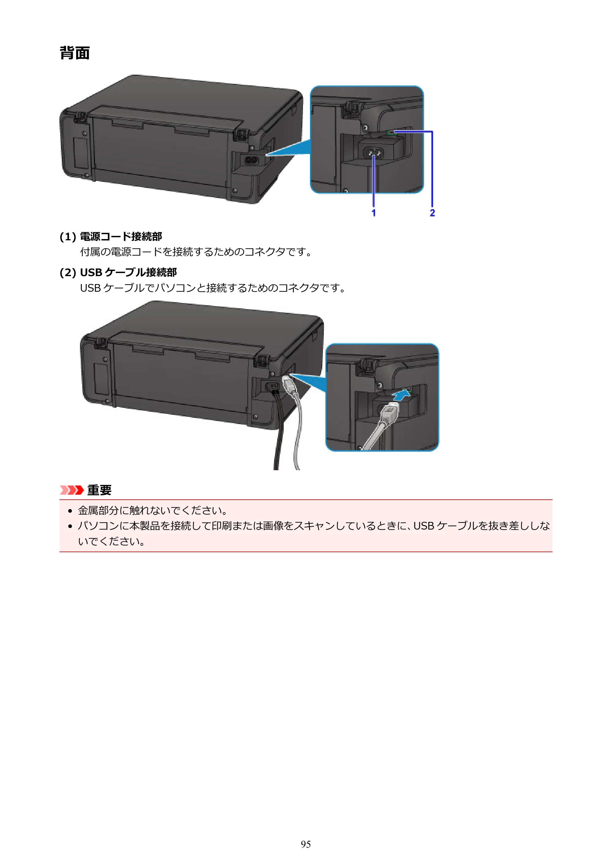 キヤノン PIXUS TS5030S/PIXUS TS5030 電子マニュアル PDF版 （Mac版）（PDF：12.8MB） — 背面 — 原本ページ — 95ページ