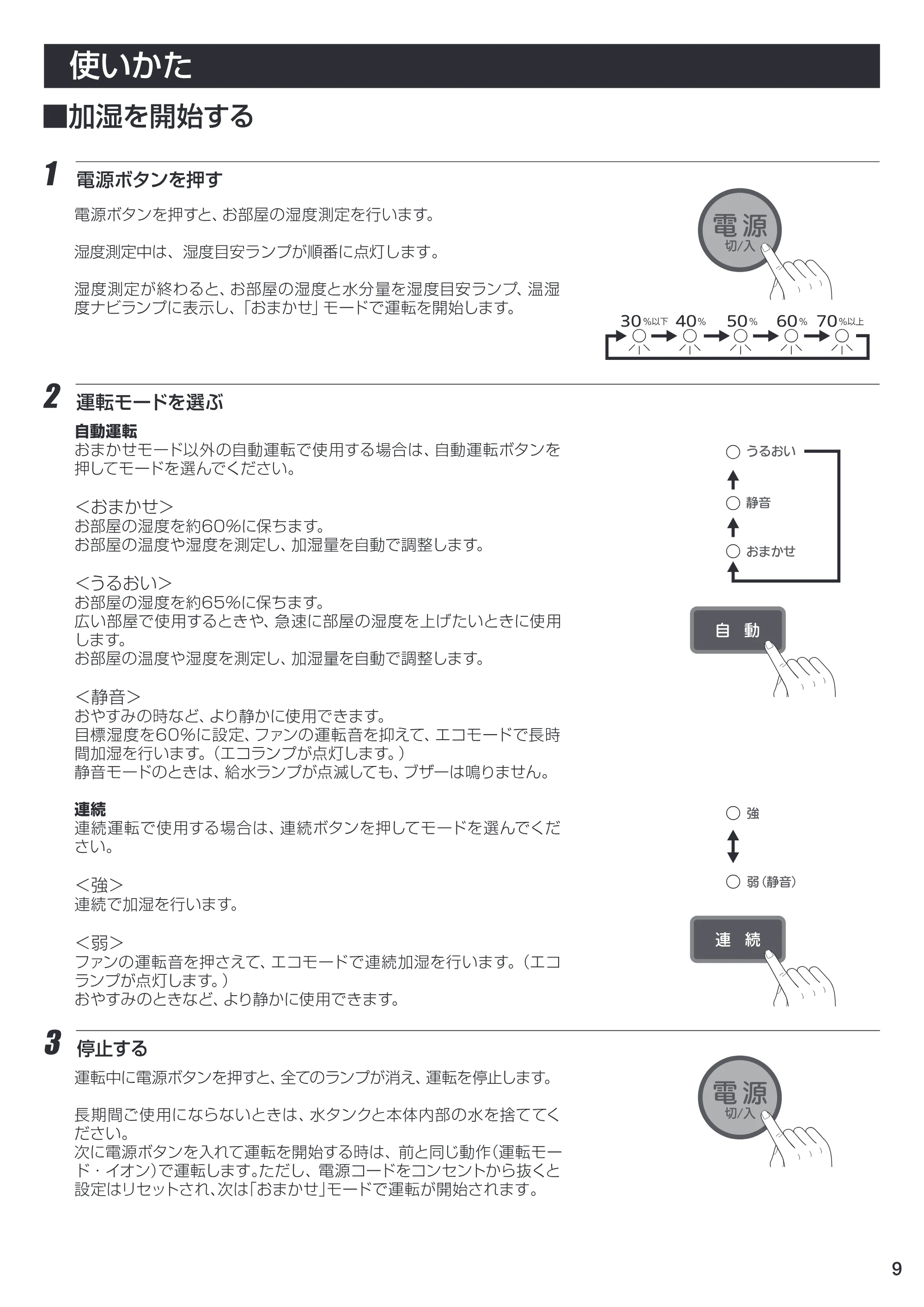 アイリスオーヤマ EHH-500 取扱説明書 — EHH-09 [Converted] — 原本ページ — 9ページ