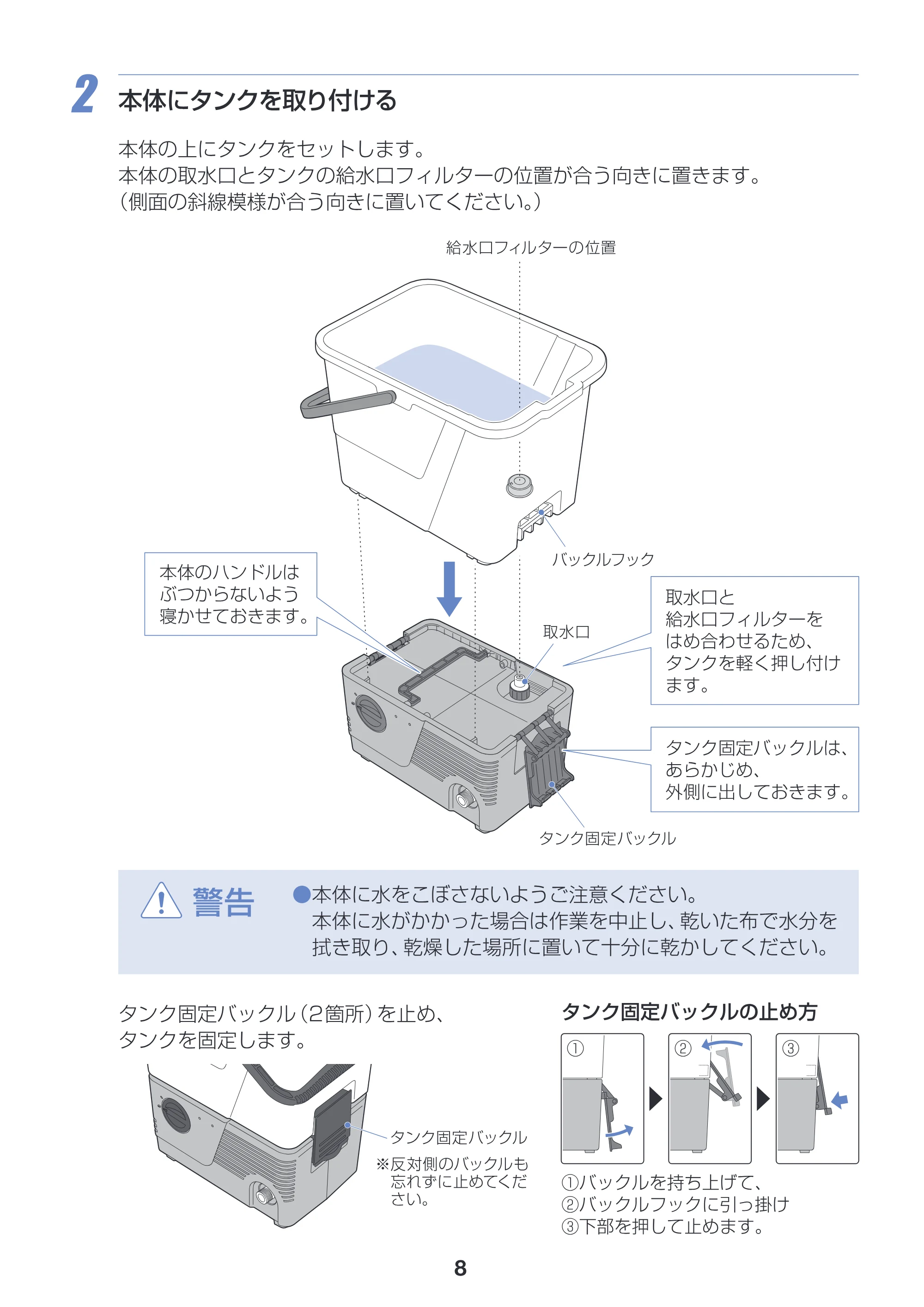 アイリスオーヤマ SBT-412 取扱説明書 — 原本ページ — 8ページ