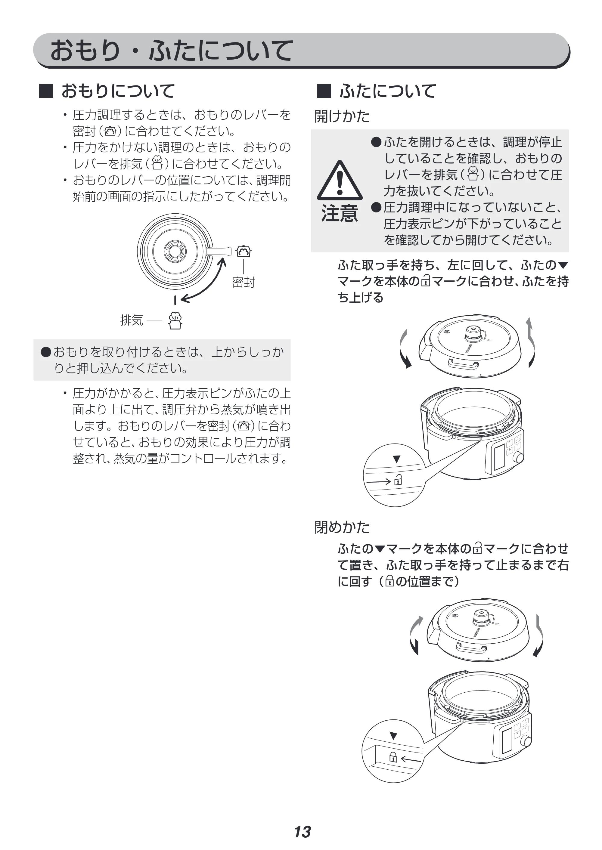 アイリスオーヤマ KPC-MA3 取扱説明書 — 原本ページ — 13ページ