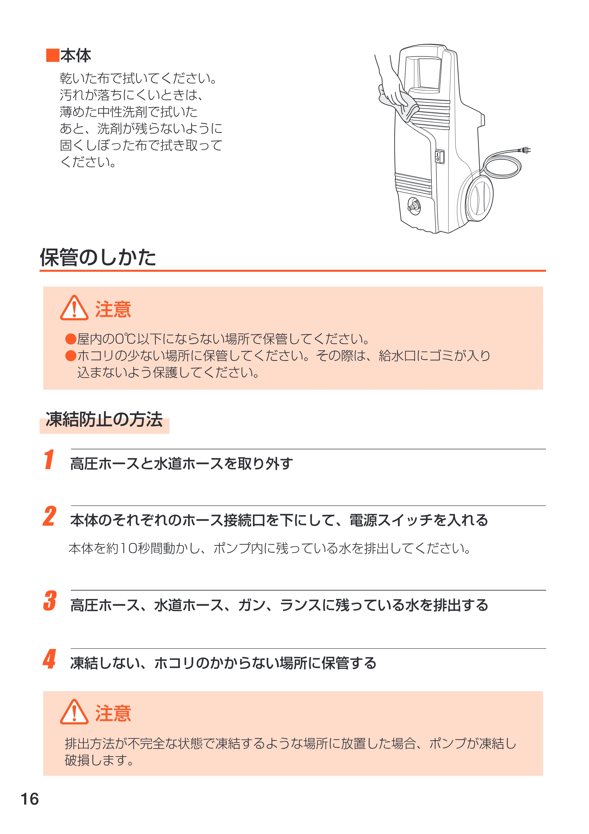 アイリスオーヤマ FBN-601 取扱説明書 — 原本ページ — 16ページ