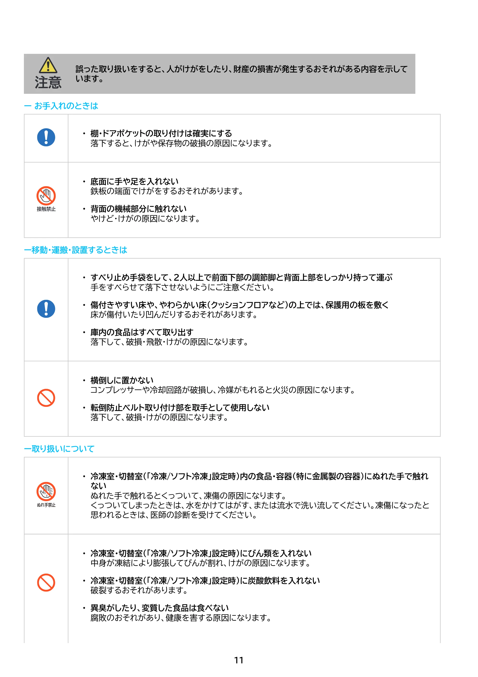 アイリスオーヤマ IRSN-HF24A 取扱説明書 — 原本ページ — 11ページ