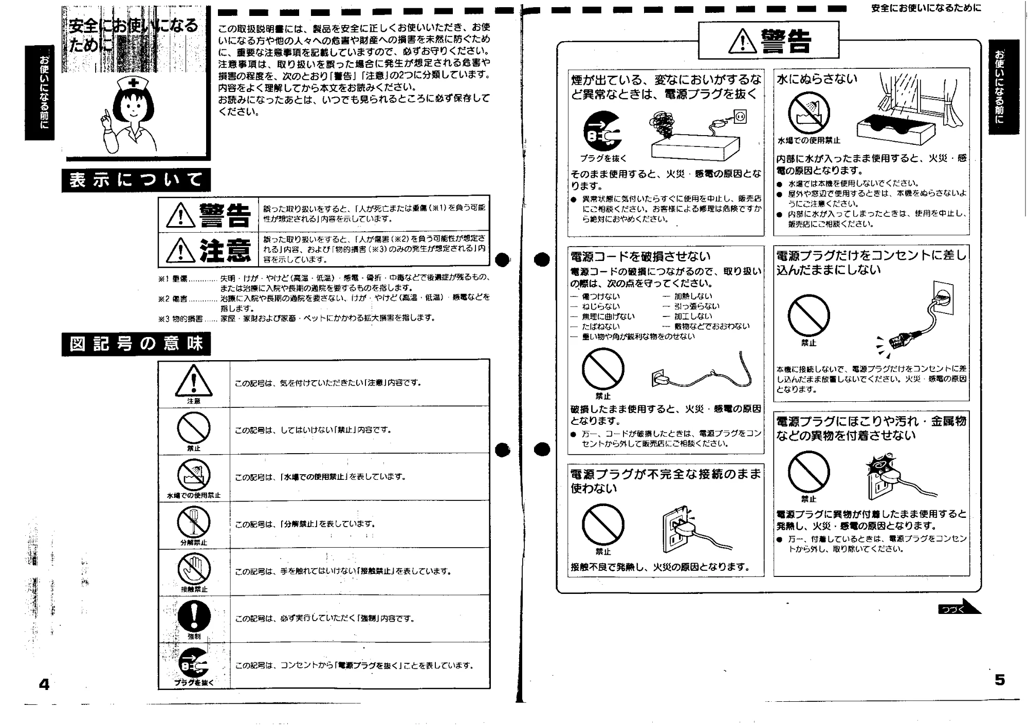 日立 VY190VS 取扱説明書 — お使いになる前に — 図版 3-1 — 3ページ