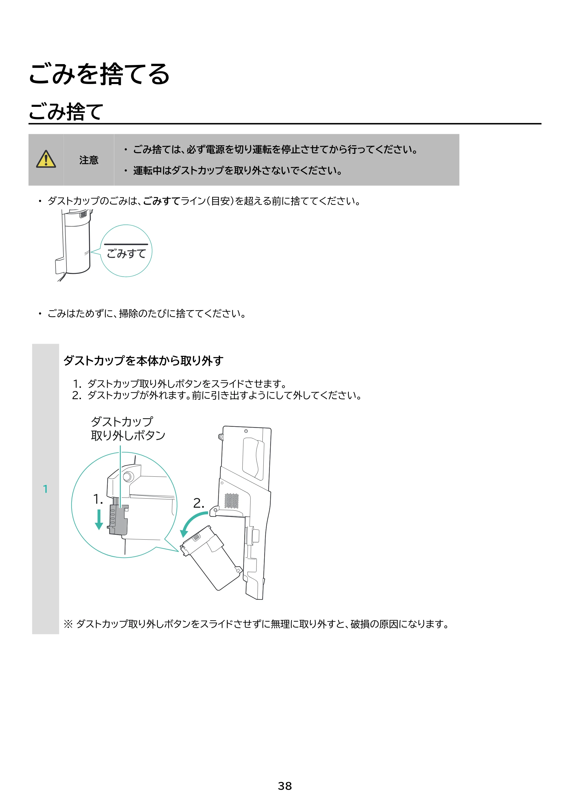 アイリスオーヤマ SCD-210P 取扱説明書 — 原本ページ — 38ページ